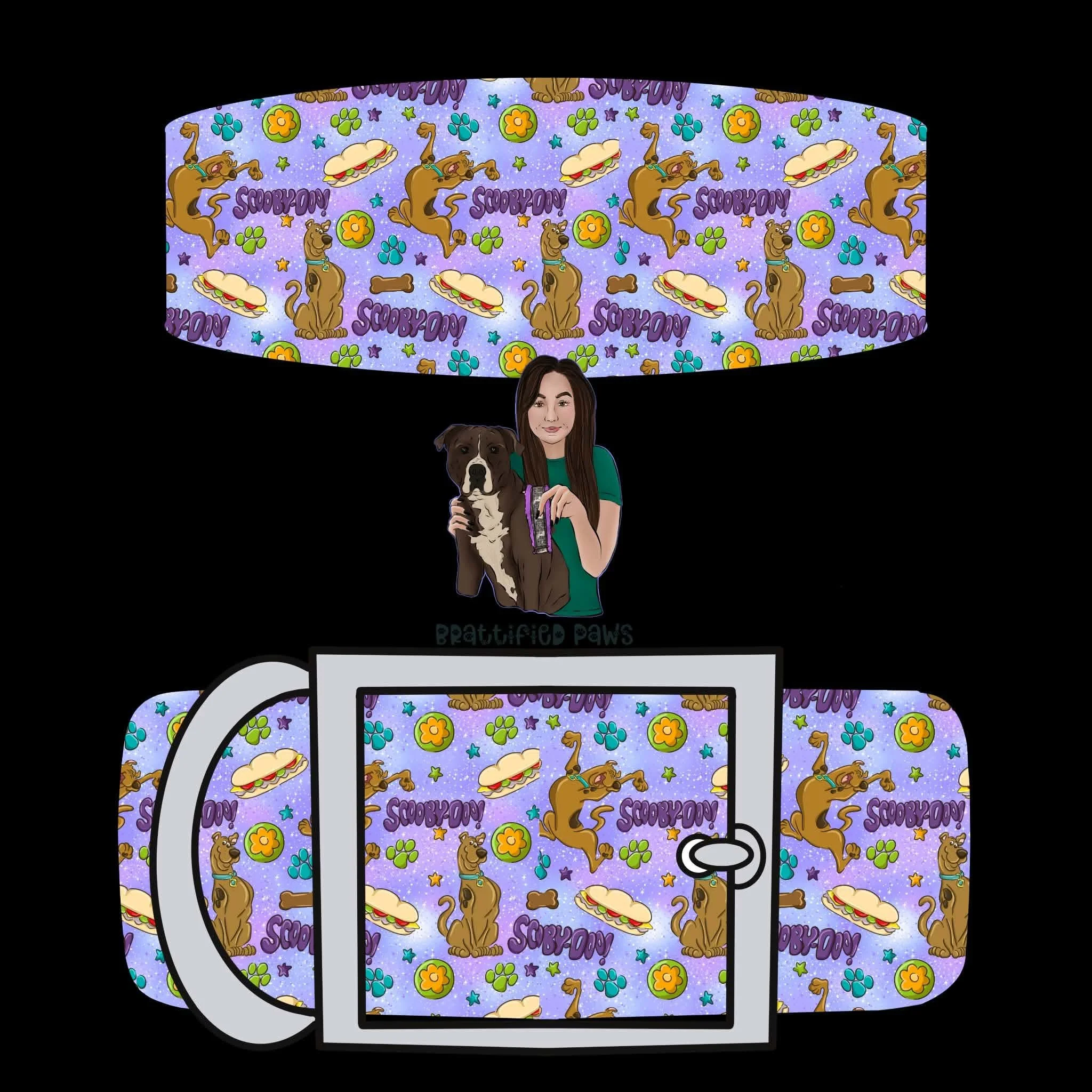 Snack Time Scoob Custom Collar