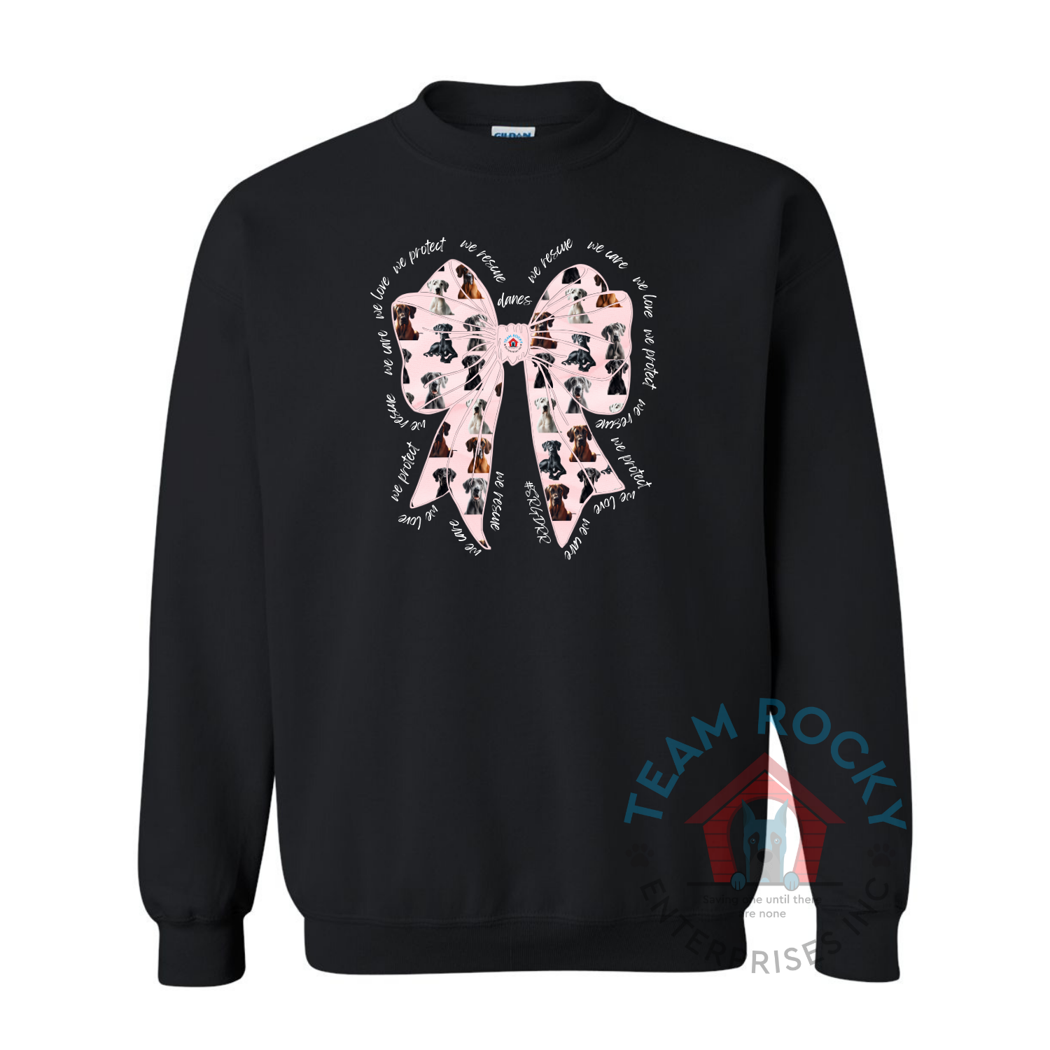 Dane Bow Sweathshirt Black.png