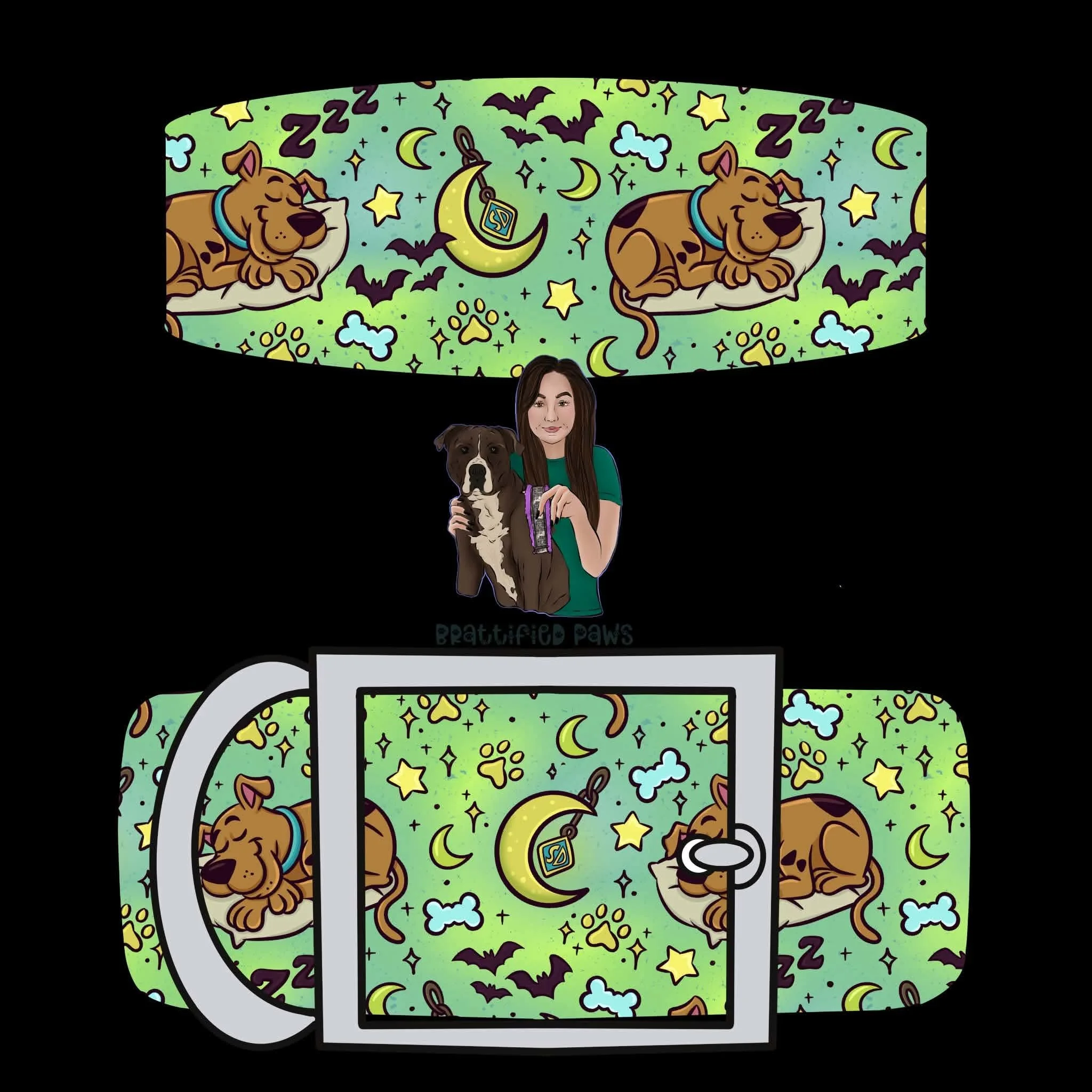 Snoozy Scooby Doo Custom Collar