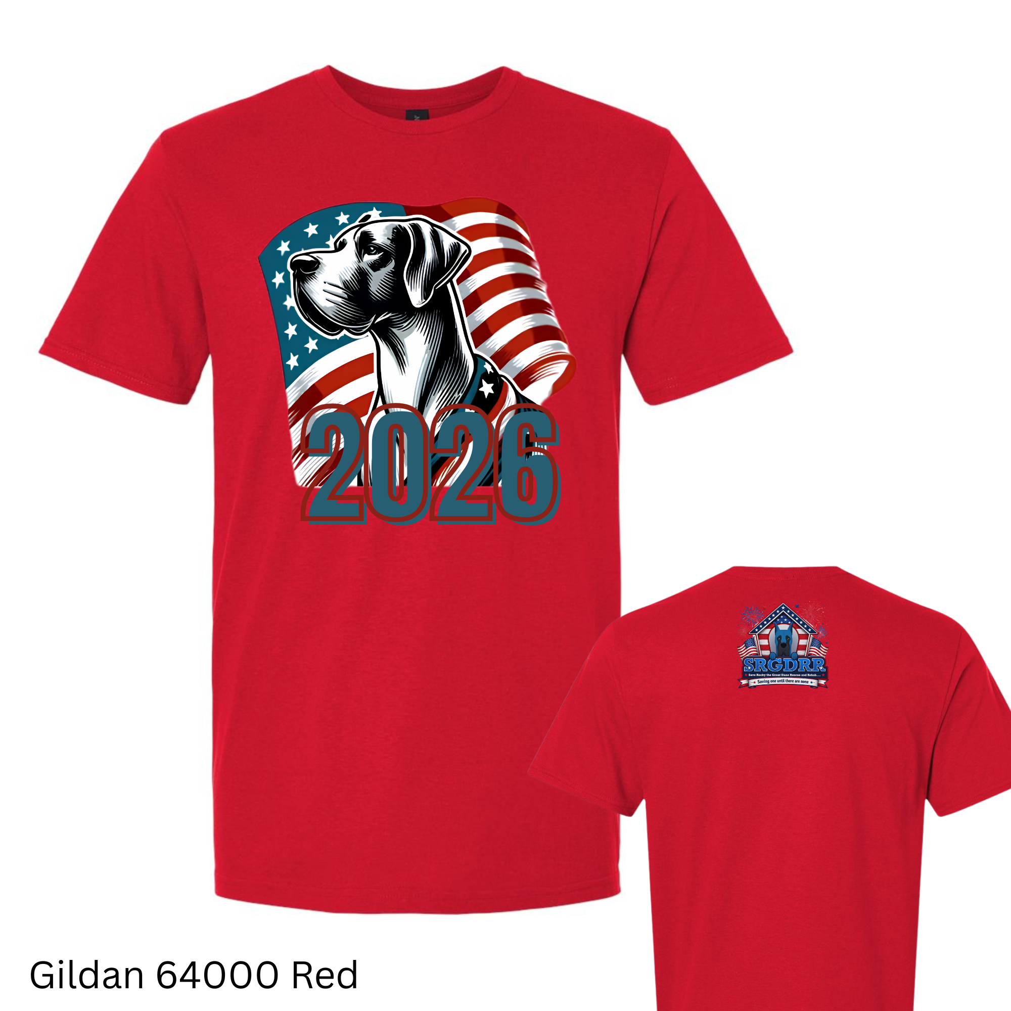 🎆 American Great Dane 2026 | Patriotic Great Dane T-Shirt & Tank 🎆