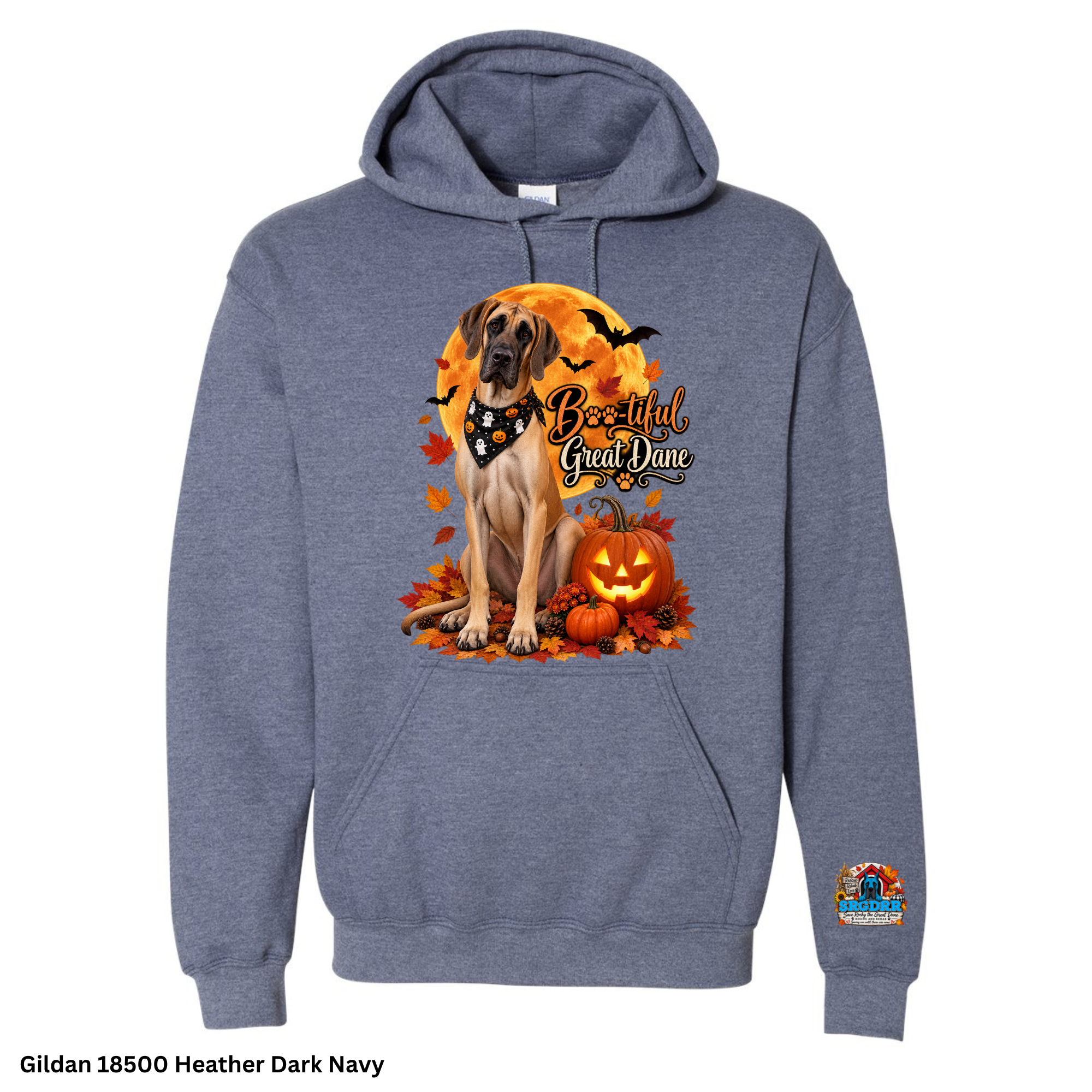 Boo-tiful Great Dane Halloween Hoodie
