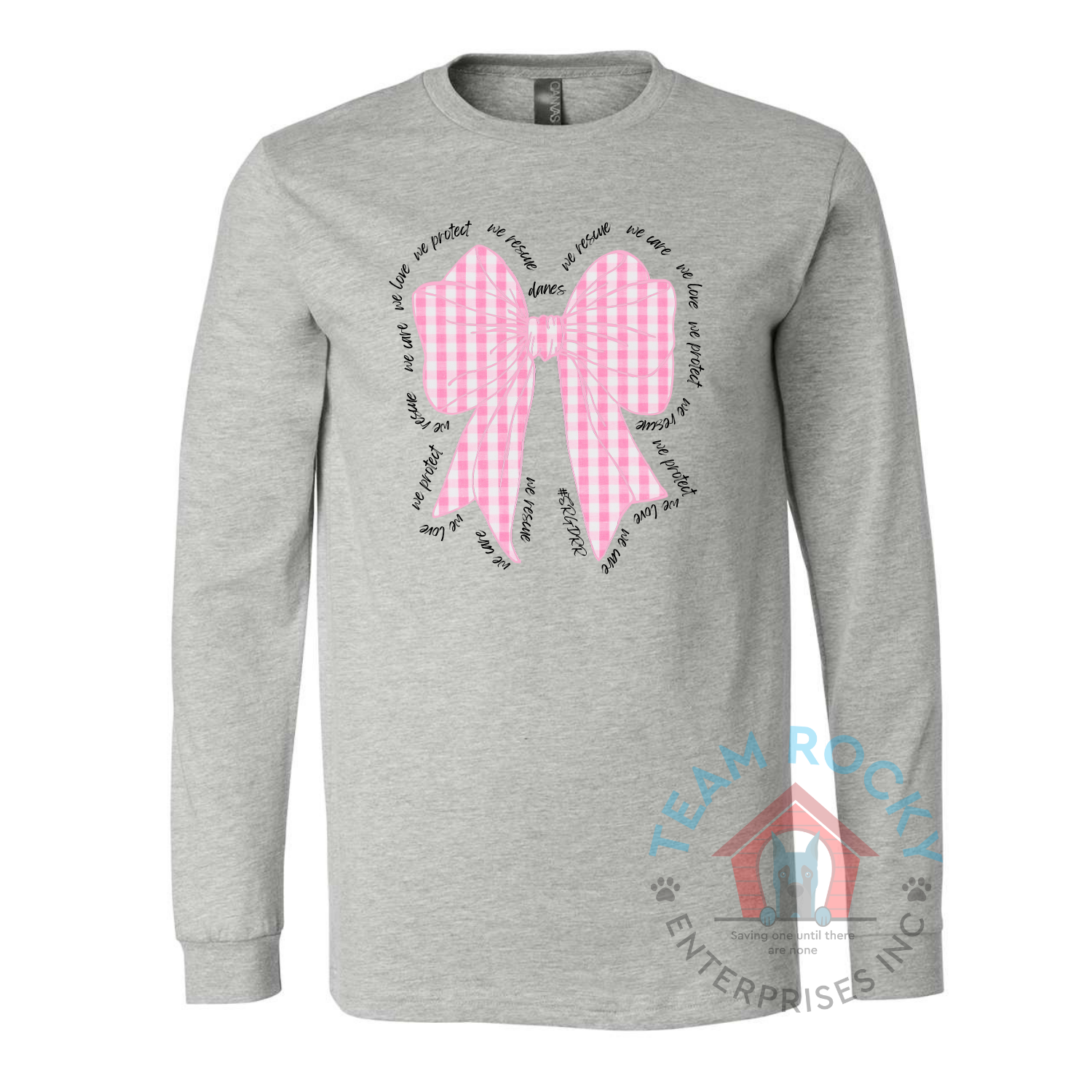 Pink Plaid Bow Gray.png