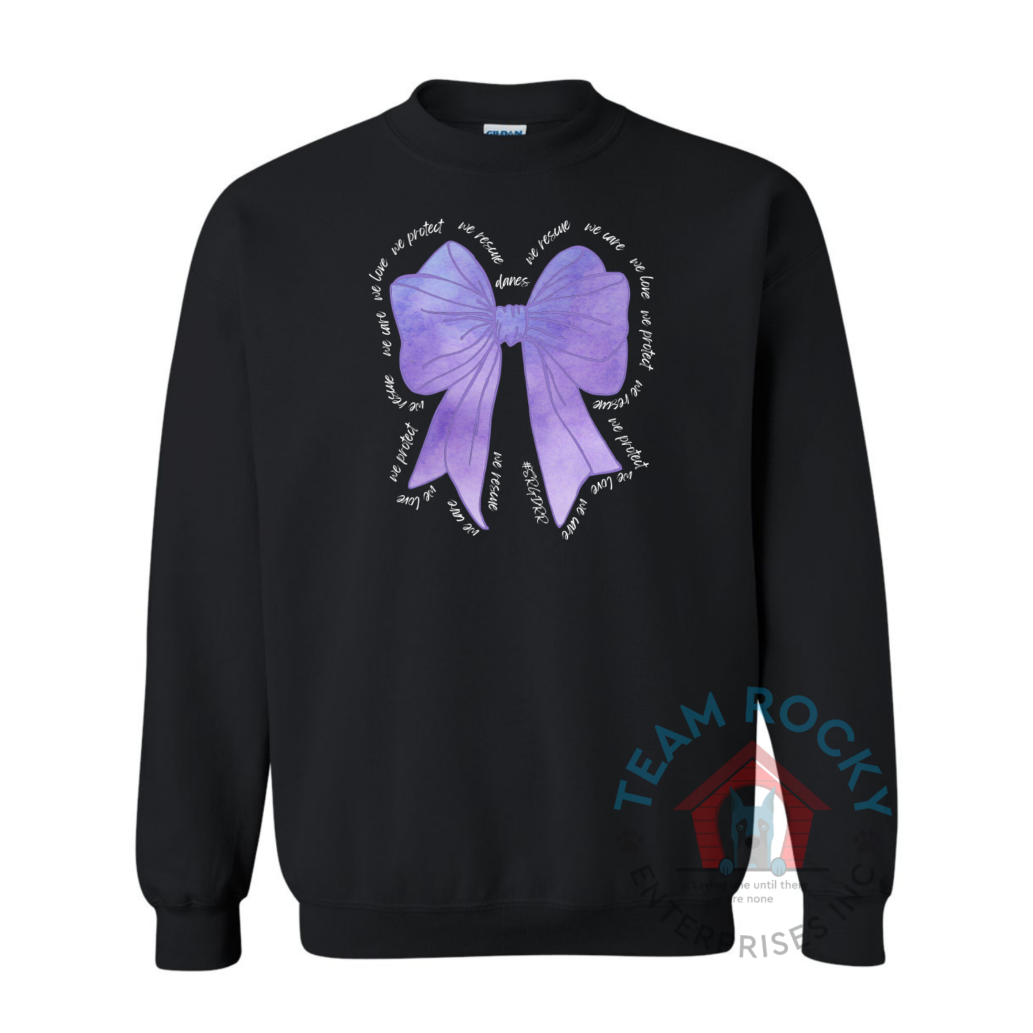 Purple Bow Sweatshirt Black.png