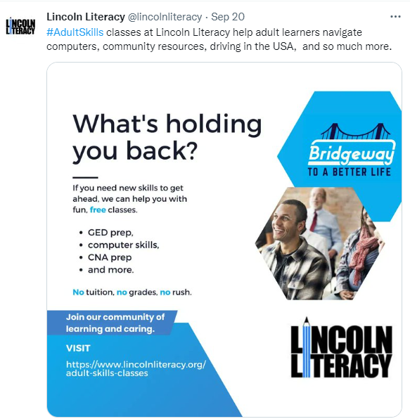 Lincoln Literacy Adult Skills Tweet.PNG