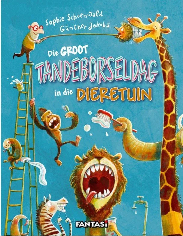 Die groot tandeborsel dag in die dieretuin
