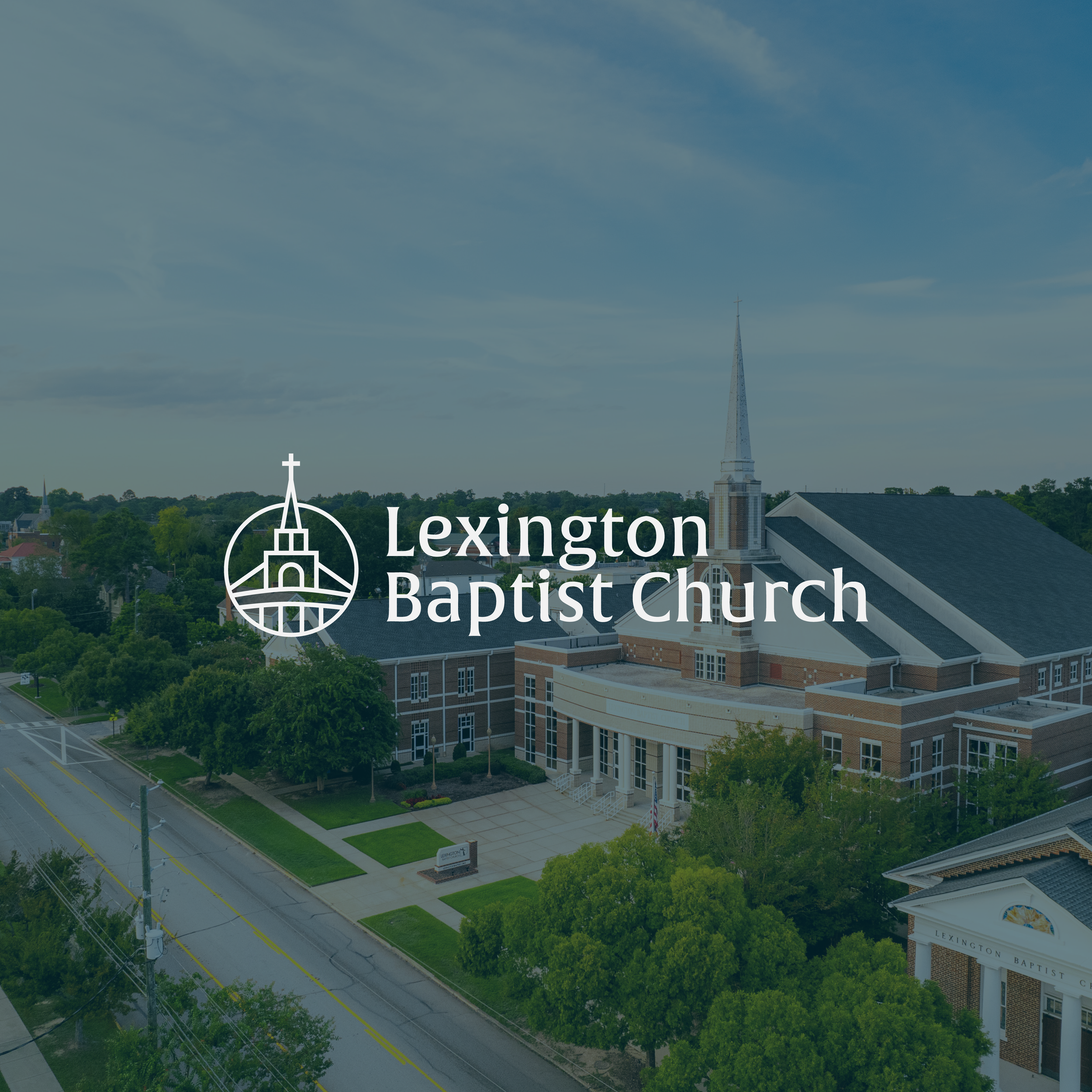 Lexington baptist church logo steeple