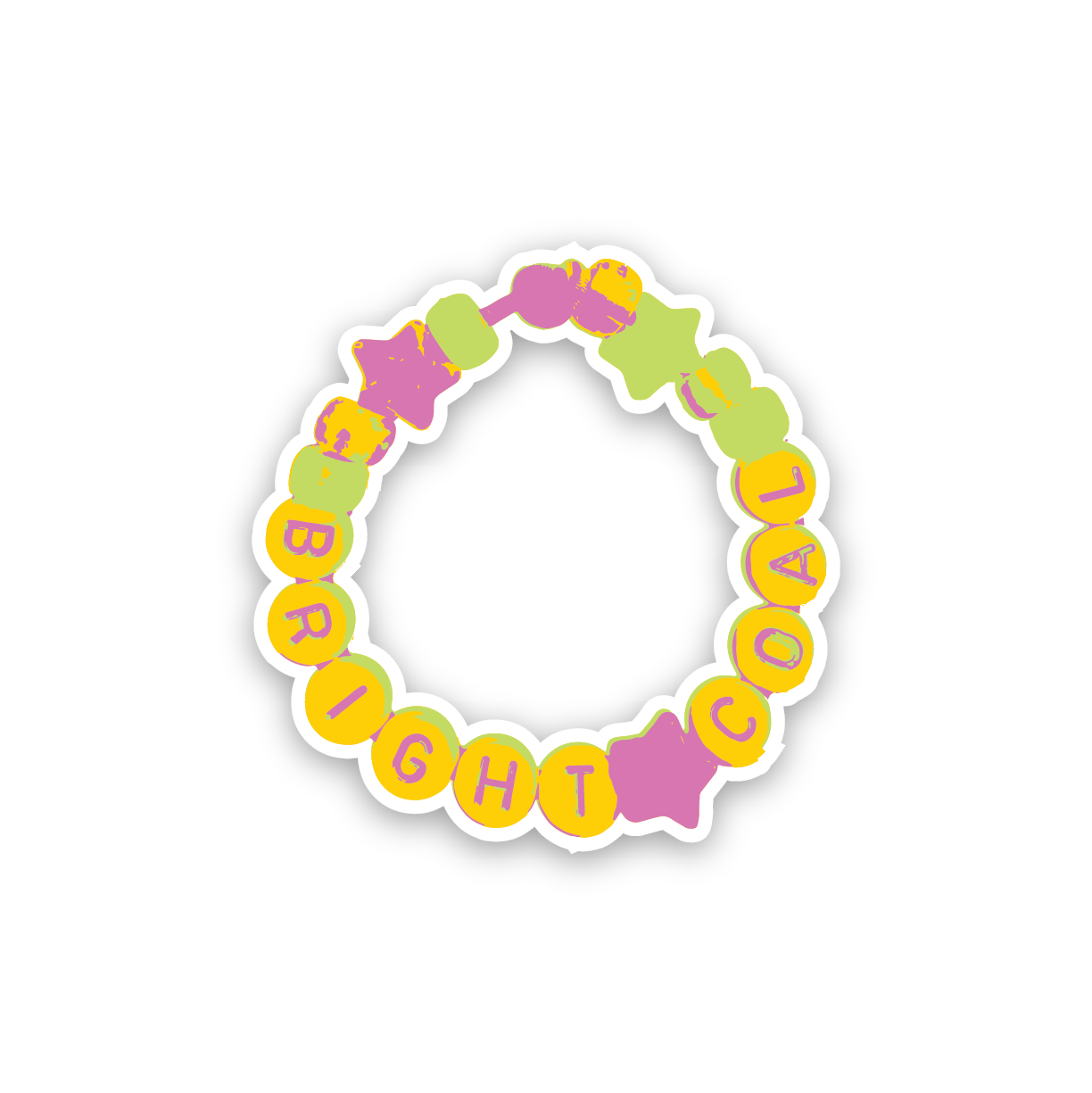 Bright Coal Sticker (Friendship Bracelet)