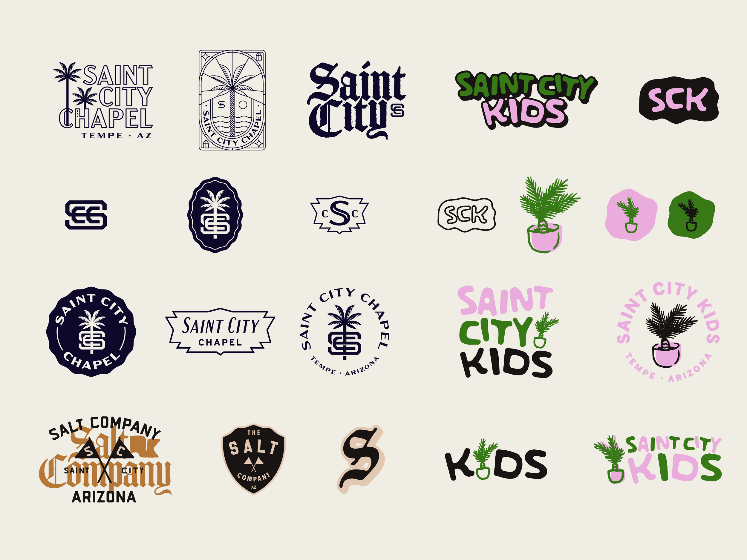 Saint City Chapel church logos