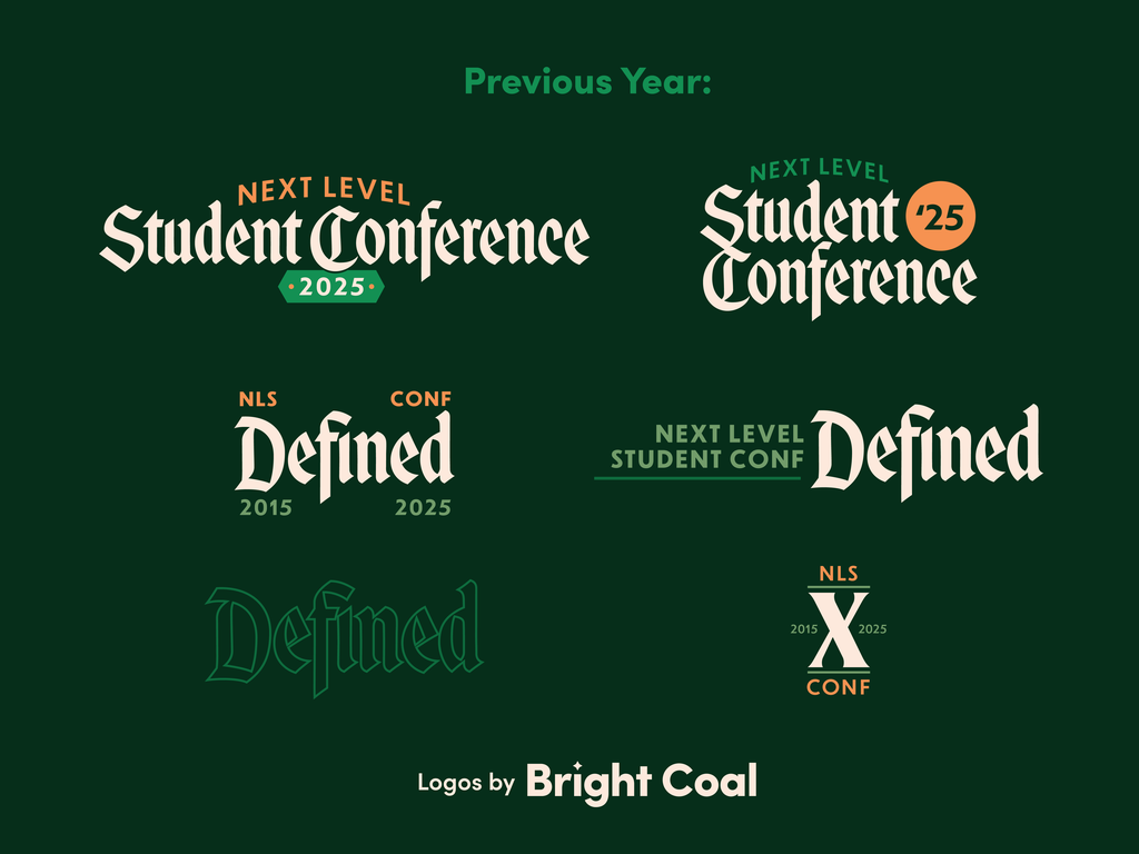 Green and Orange "Defined" Student Logo Project
