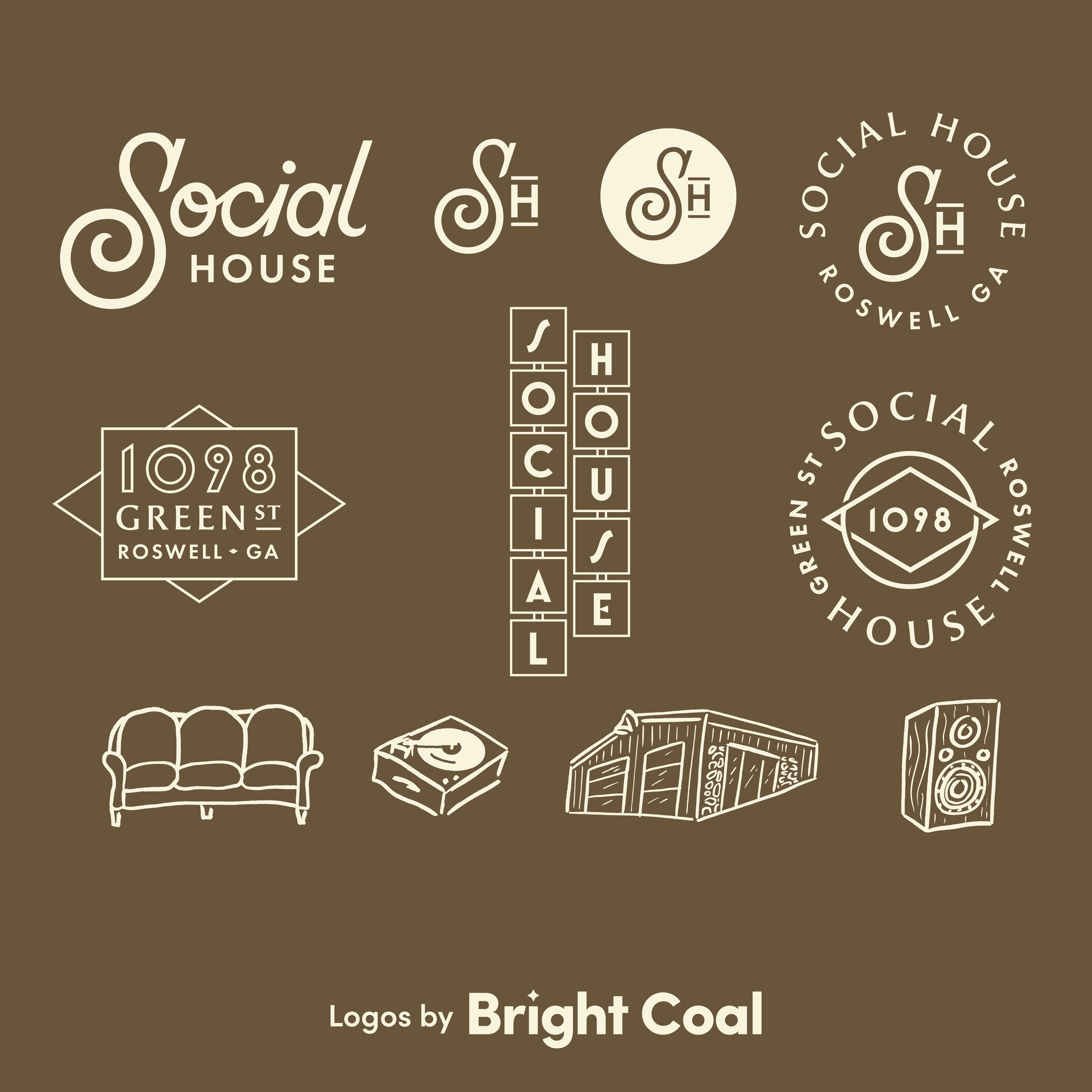 social house brown logo project