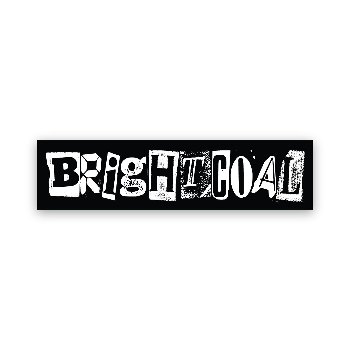 Bright Coal Sticker (Ransom Letters)