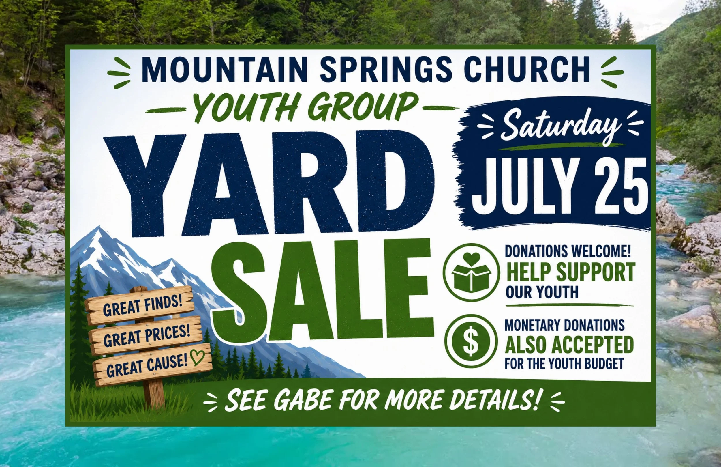 Youth Group Yard Sale
