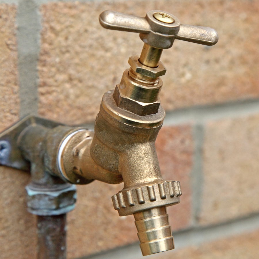 Outside tap installation