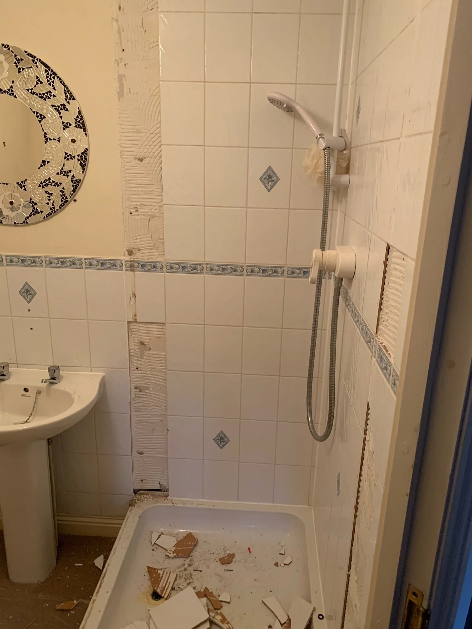 Previous shower cubicle