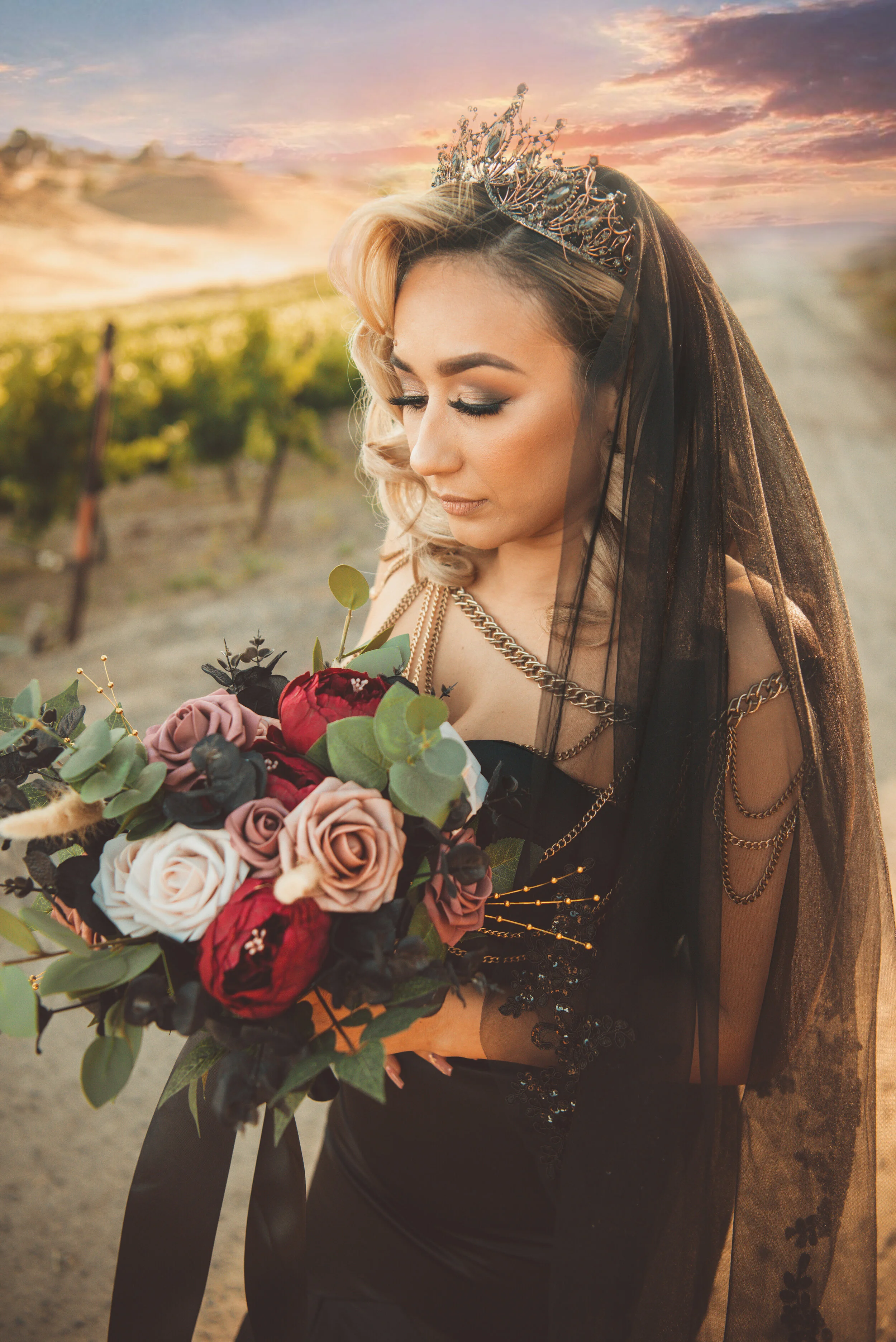 **Title: "Stunning Elegance: How a 'Wear Black' Wedding Theme Shined with Michelle Howell’s Photography"**
**Meta Description:** Discover how a 'wear black' wedding theme turned into a breathtaking event with even the bride in a black wedding dress,