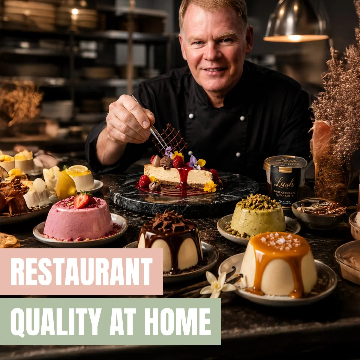 Restaurant Quality at Home

Most people don&rsquo;t realise these desserts were created by a chef with 25+ years of experience in 5-star hotels and restaurants.

That&rsquo;s why every spoonful tastes premium.

Lush Desserts = restaurant-quality indu