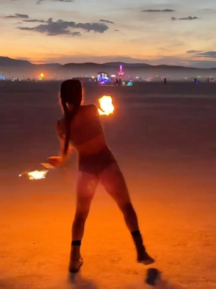 ever since my first trip to the desert, I longed for fire.

to hold it in my hands
to dance with it
embodied and free in the glow of its flame.

over and over, I&rsquo;d give into fear, and shrink in doubt
stuck on the logistics
afraid of looking sil
