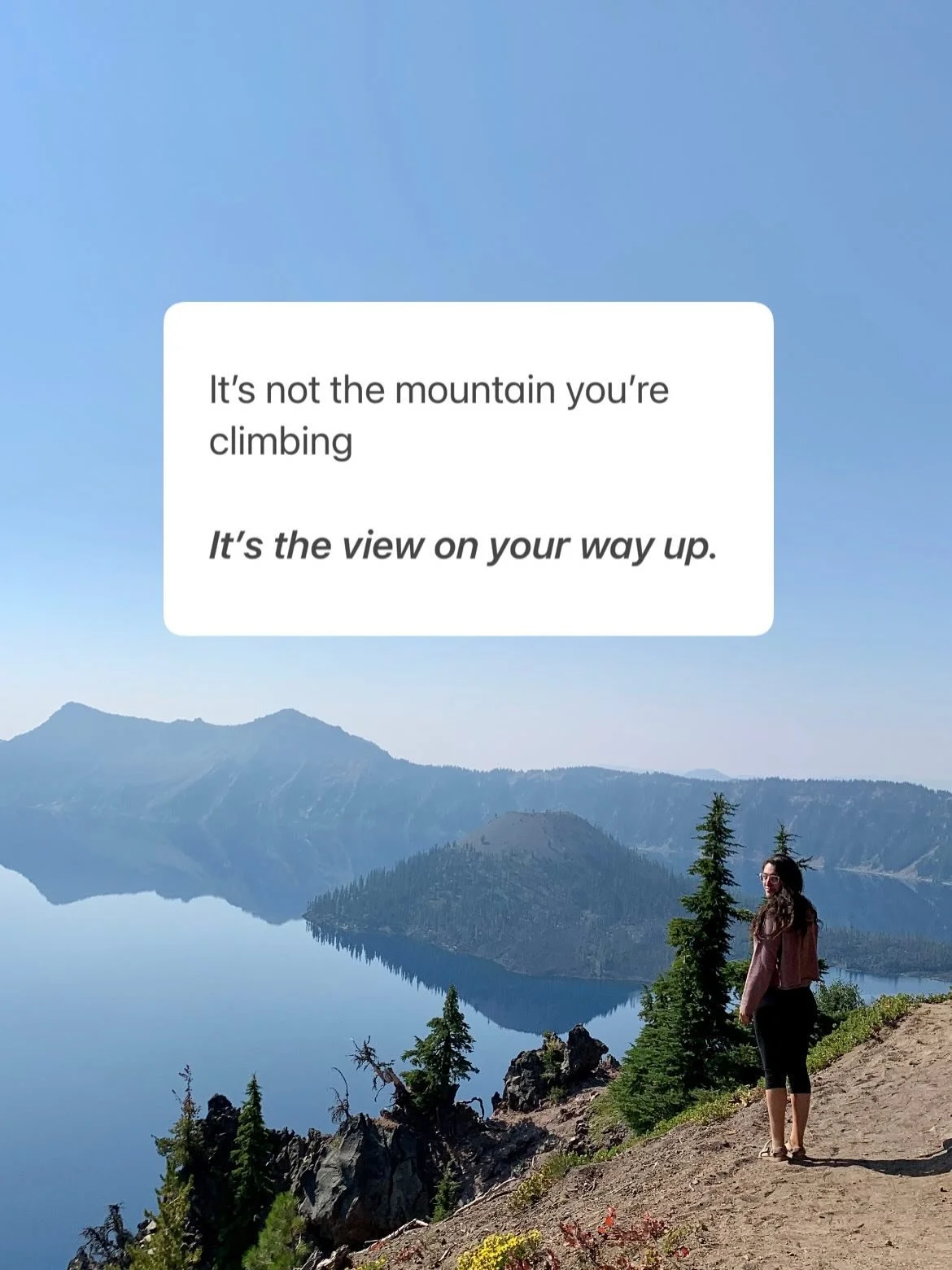 *cue miley cyrus &ldquo;it&rsquo;s the climb&rdquo;* 

make sure not to miss the view on your way up 🏔️