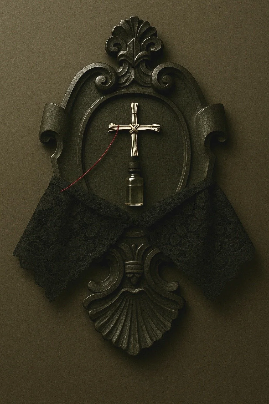 Rural Irish Mourning Shield