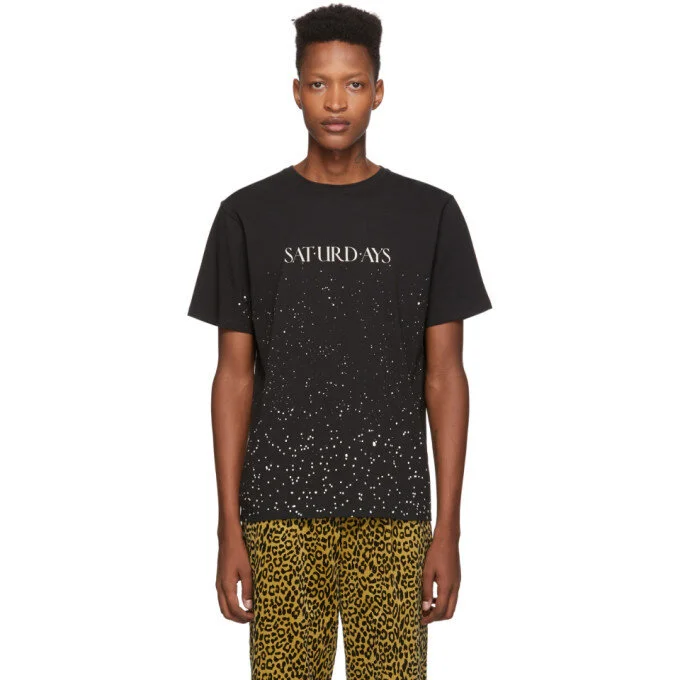 Saturdays NYC Black Wash Tee