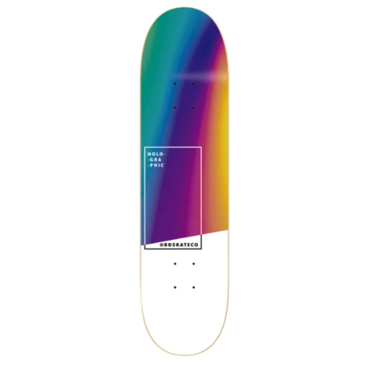 BD Skate Co. Holographic Rainbow 8.0″ Deck