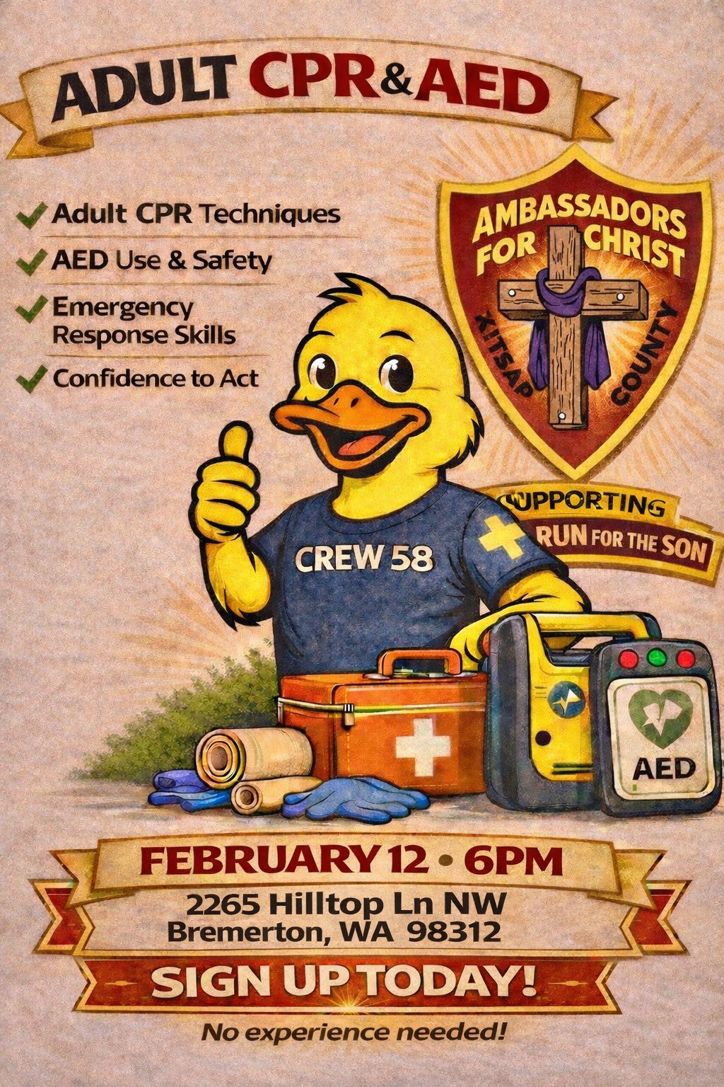 Adult CPR/ AED (RFS Fundraiser)