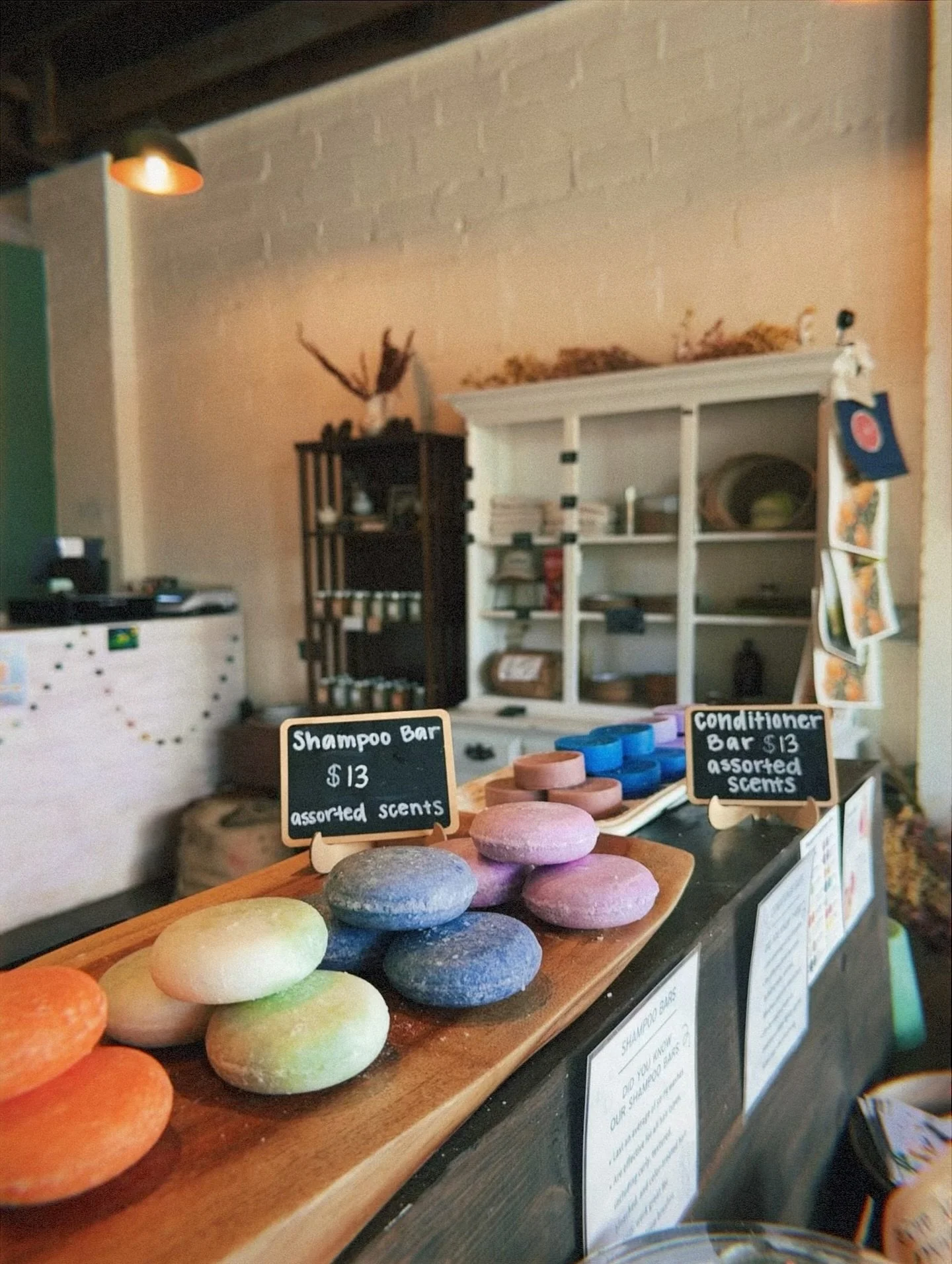 Ditch the bottles for the bar. Shampoo bars have been a best seller since day 1 for a reason (many reasons actually). And yes, they do work and last for 50 to 70 washes (!!). Come grab yours today 🧼