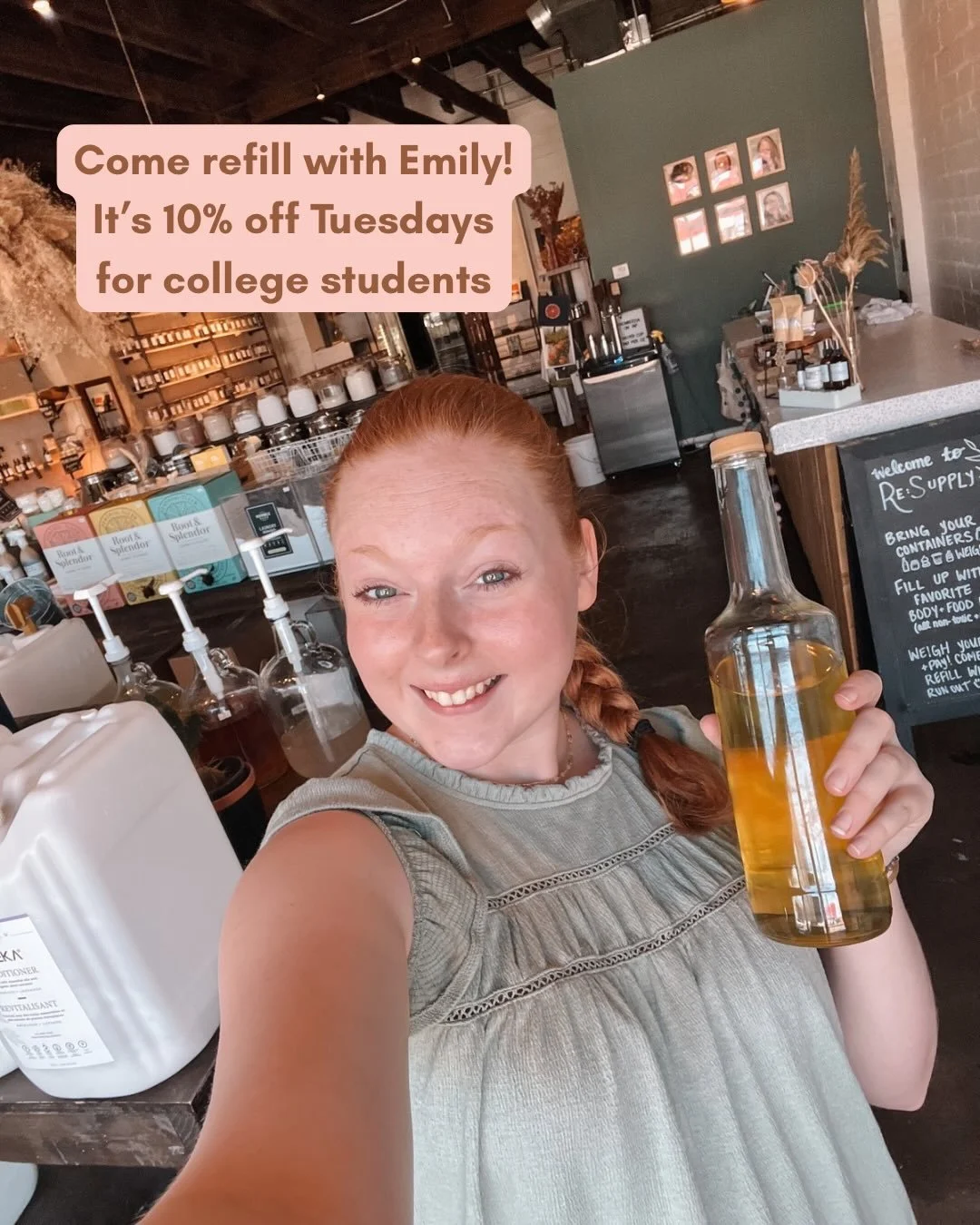 If you&rsquo;ve never brought your own container in, here&rsquo;s a step by step guide 🤠. 

And ps college students get 10% today and every Tuesday!