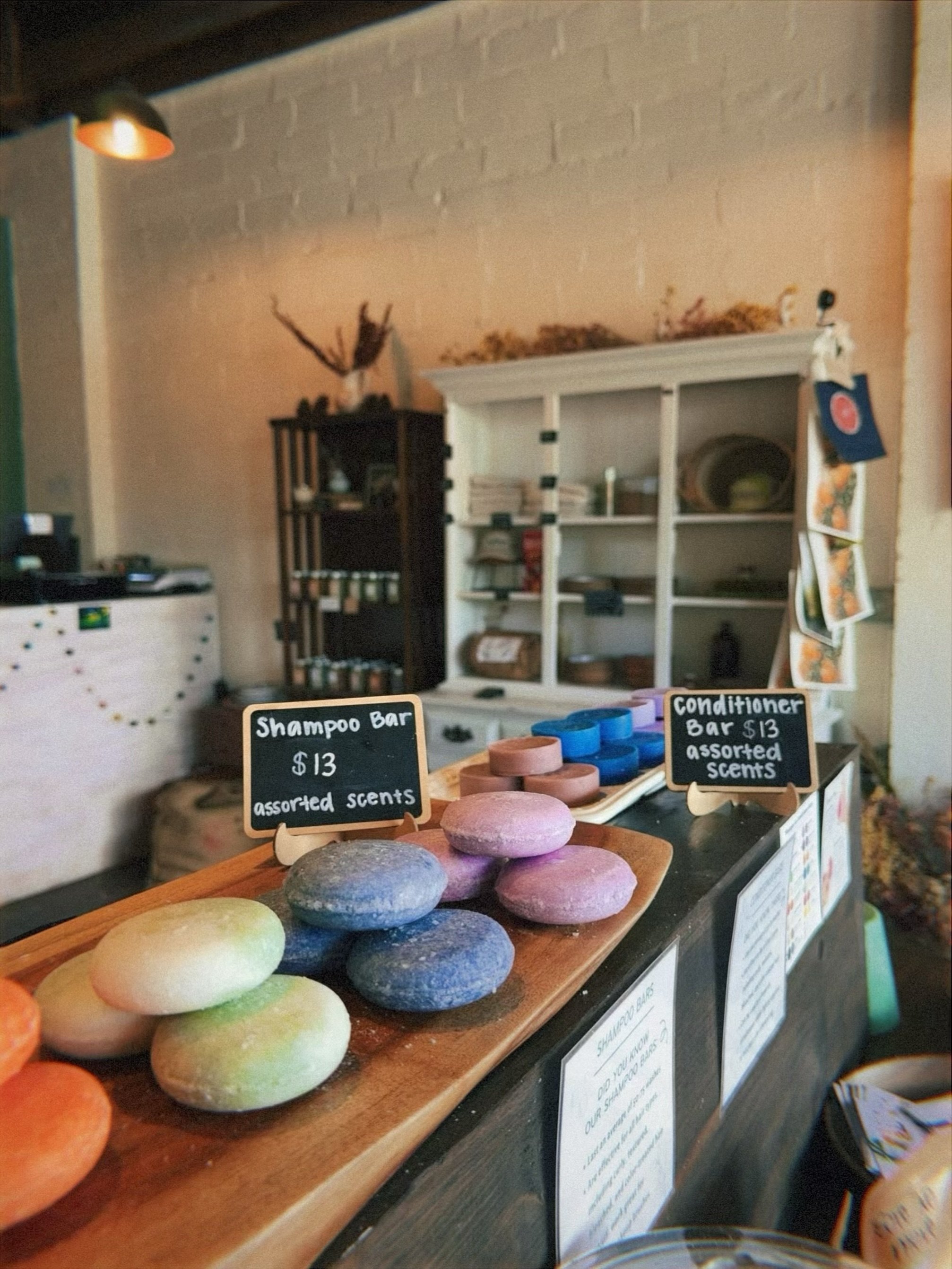 For the shampoo bar skeptics:
Yes, it lathers. Yes, it cleans your hair. Yes, it&rsquo;s long lasting (70+ washes). Yes, you&rsquo;ll wonder why you waited so long to try a shampoo bar. 

Open 11-6 daily.