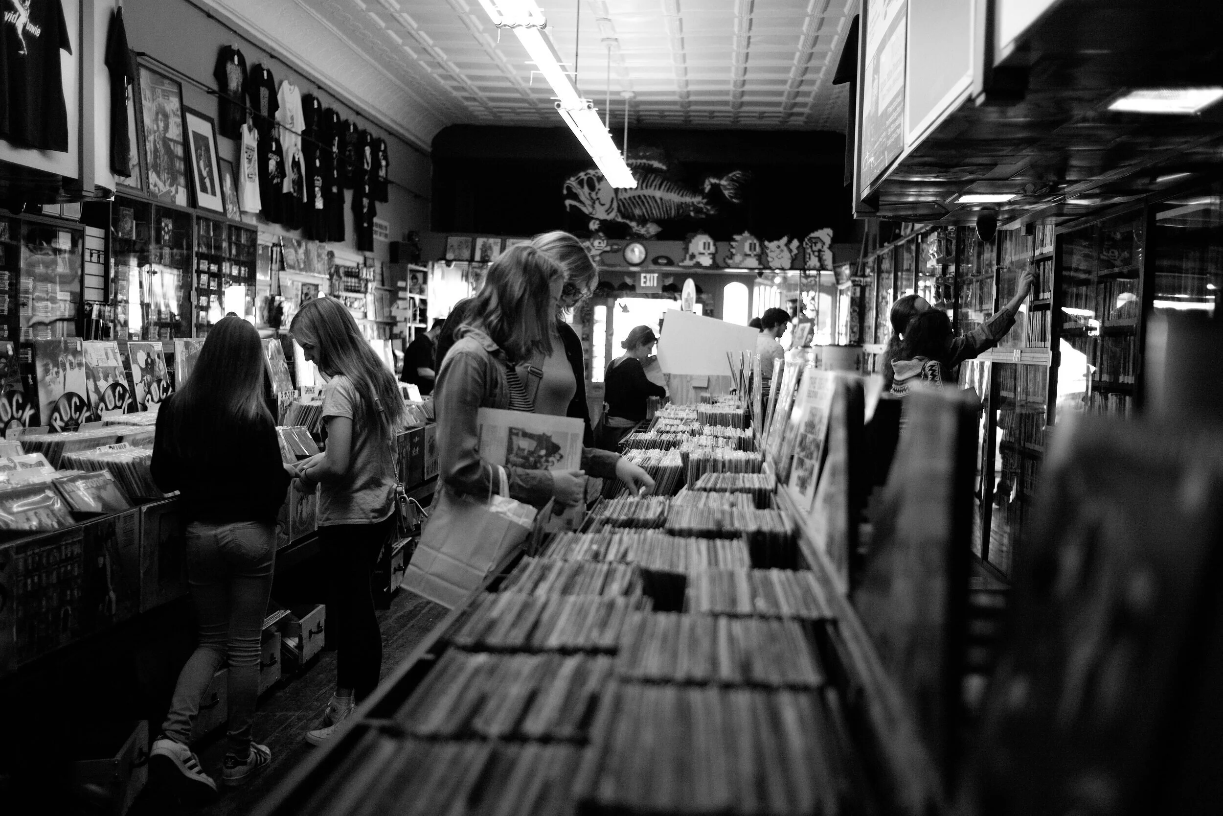 buying records