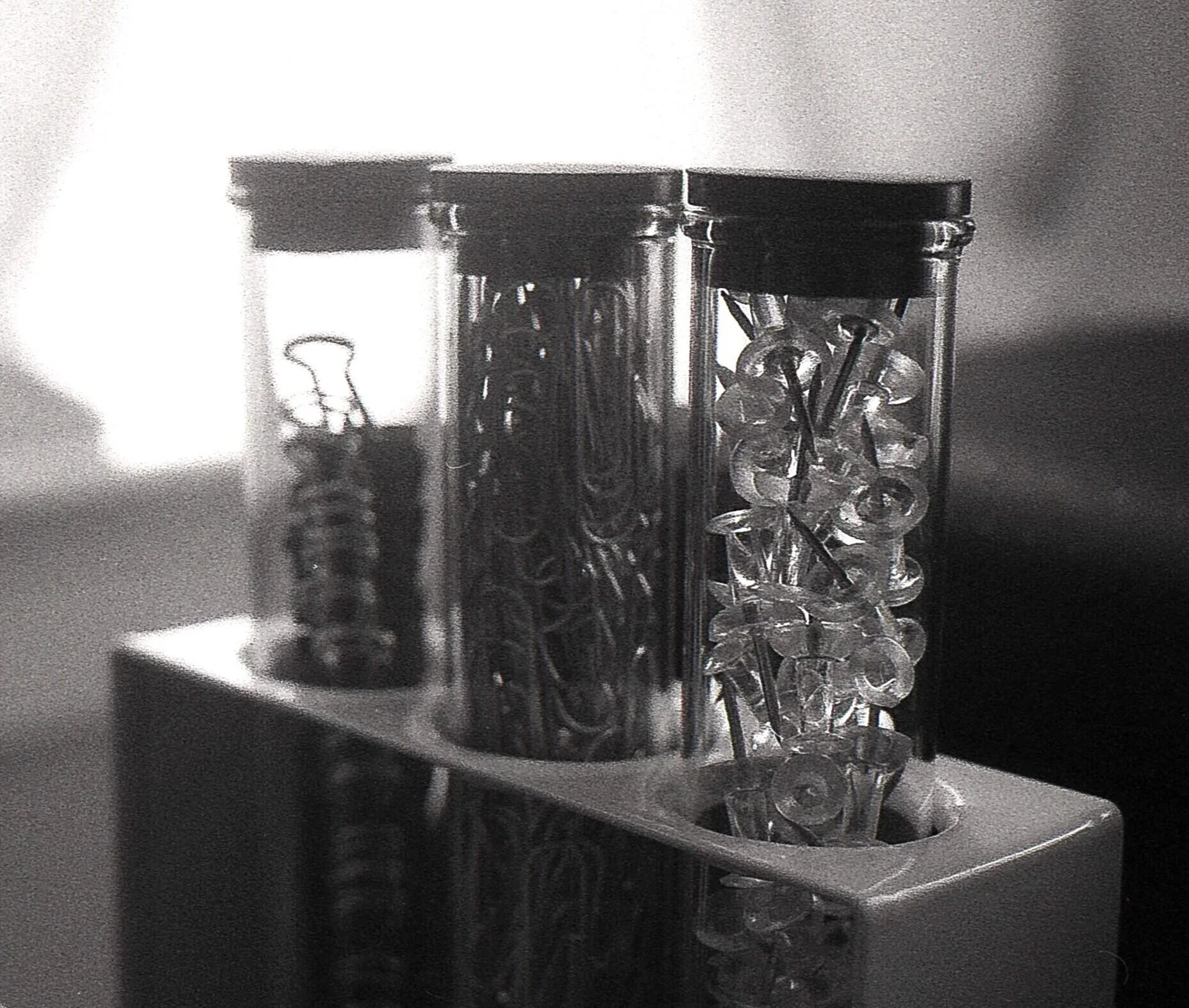 office supplies in a tube