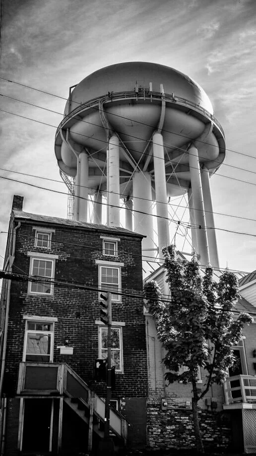 house under the water tower