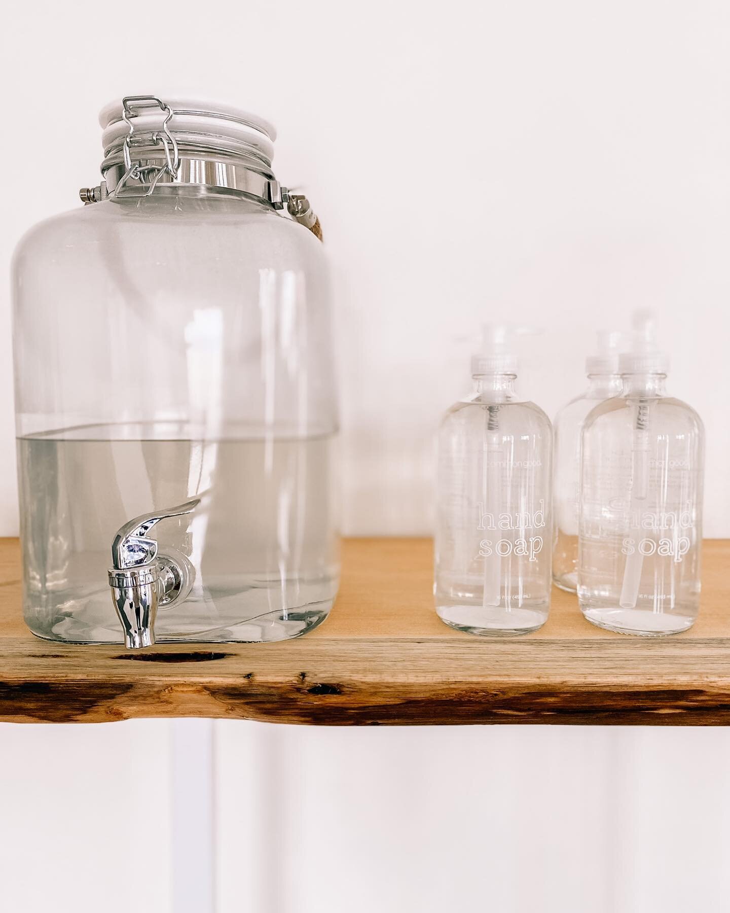 Looking for a way to reduce your waste? Try our refillable soap station :: we have all purpose cleaner, hand soap, laundry soap and dish soap in bulk. 

Bring in an old glass jar and use to fill up or purchase one of our glass bottles. ✨

We are alwa