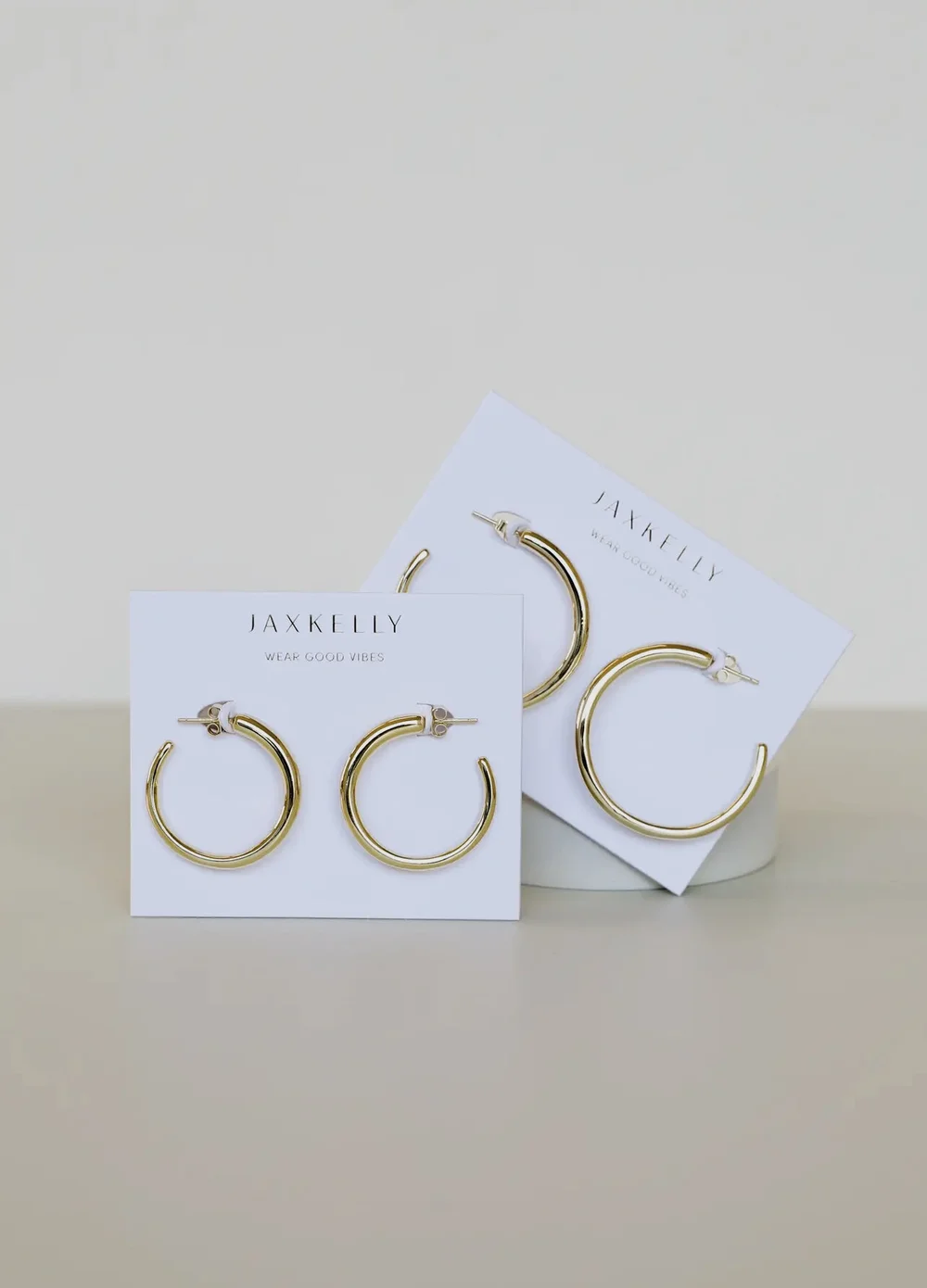 わかな＊free hugs goods Gold Hoop Earring — Exhale Yoga