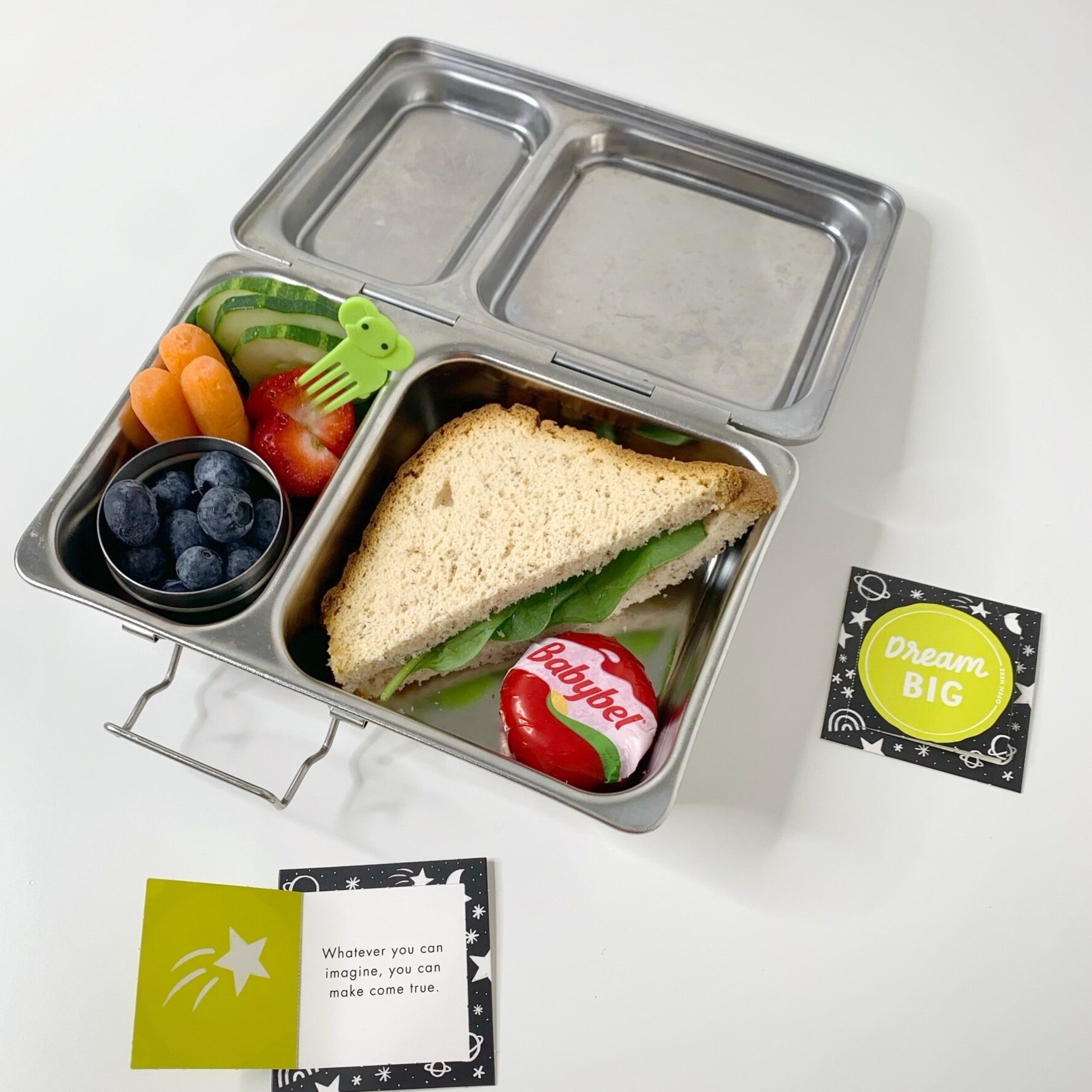 PlanetBox ROVER Eco-Friendly Stainless Steel Bento Lunch Box with