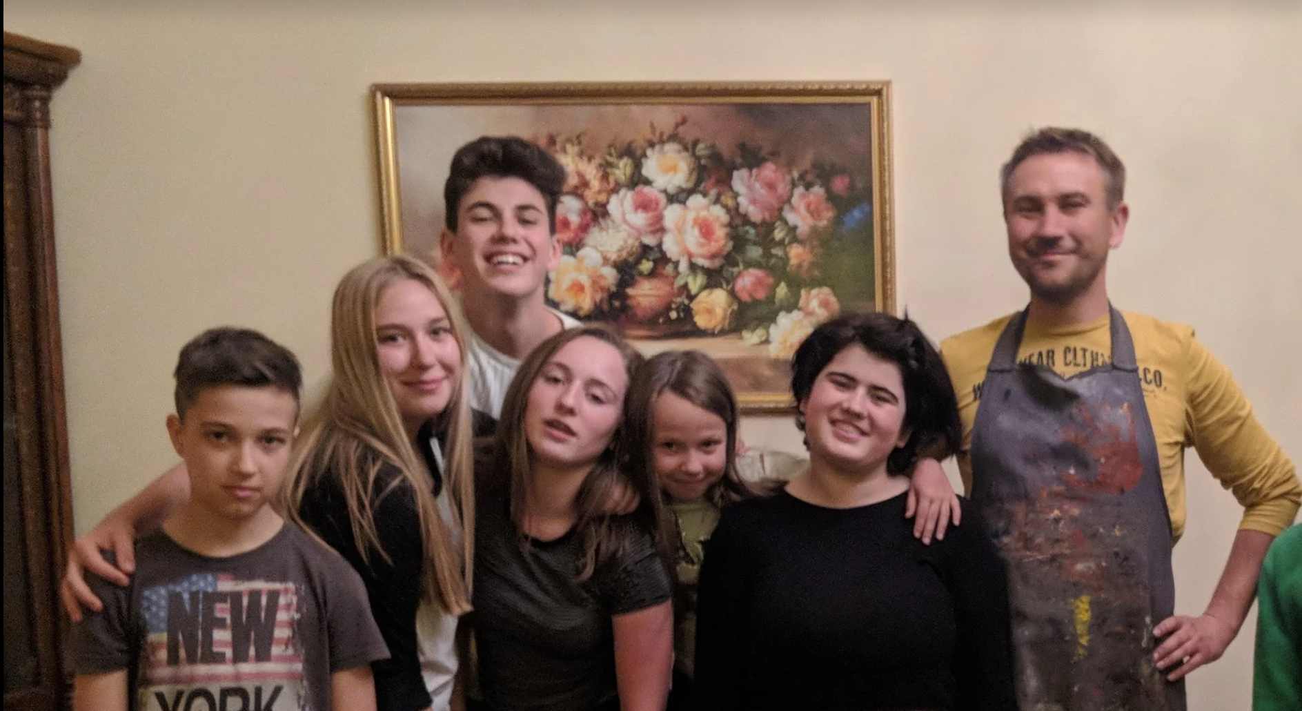 Hrytz's family in Ukraine with the Kruses