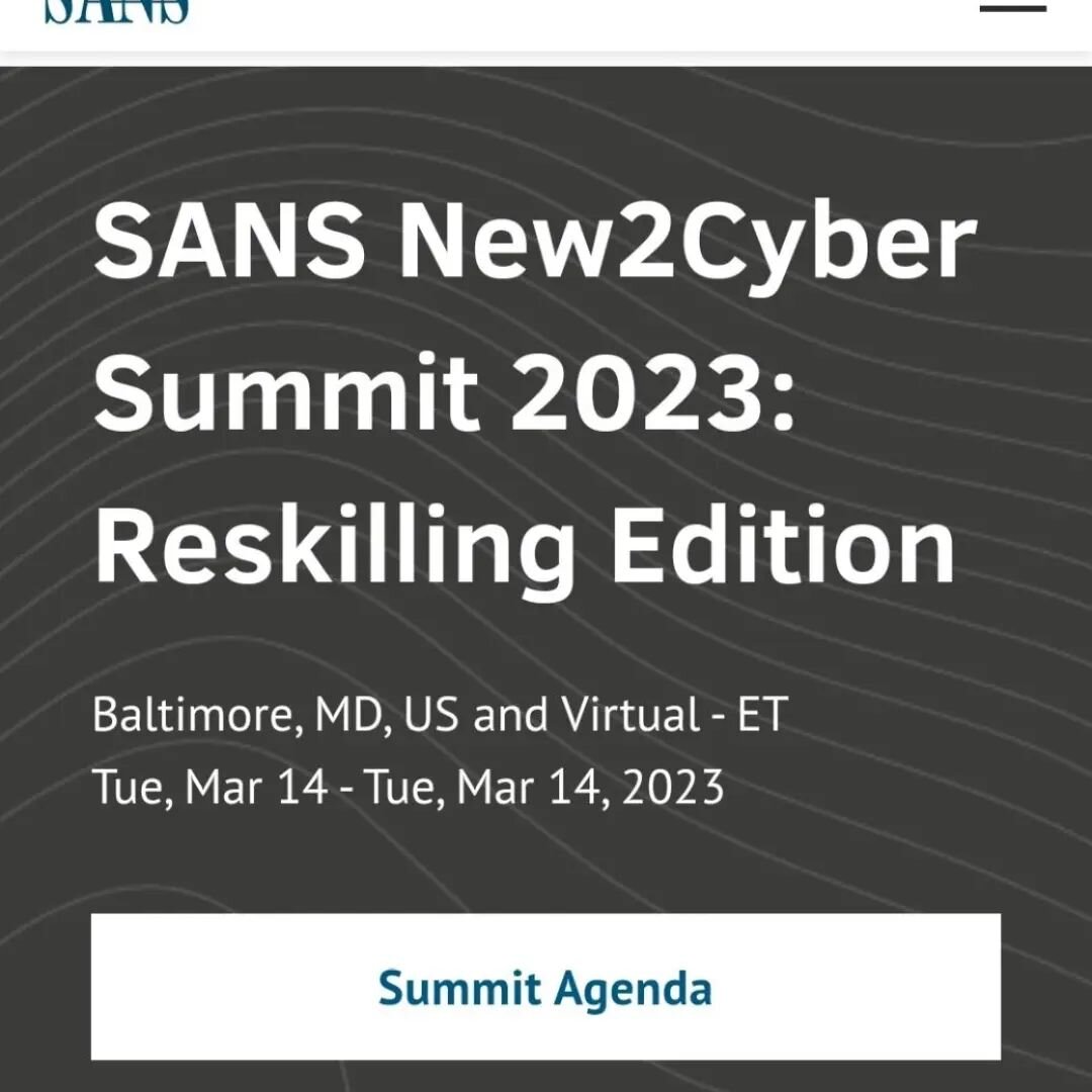 Want to be a hacker? Cybersecurity professional? Our founder @geminiimatt spoke at @sansinstituteofficial @sans_new2cyber . His notes in slide format are linked in our bio &amp; website. Leave comments &amp; he will answer them.