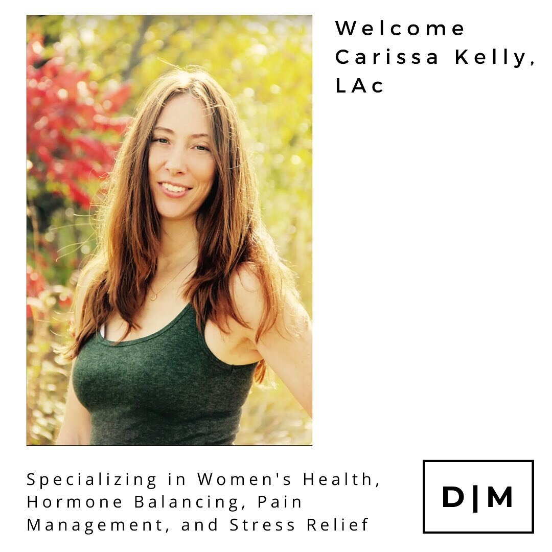 DM Acupuncture and Wellness is SO very excited to introduce to you, Carissa Kelly, our new Licensed Acupuncturist and Herbalist. 

Carissa has been practicing acupuncture, nutrition therapy, theta healing, applied kinesiology, and lifestyle medicine 