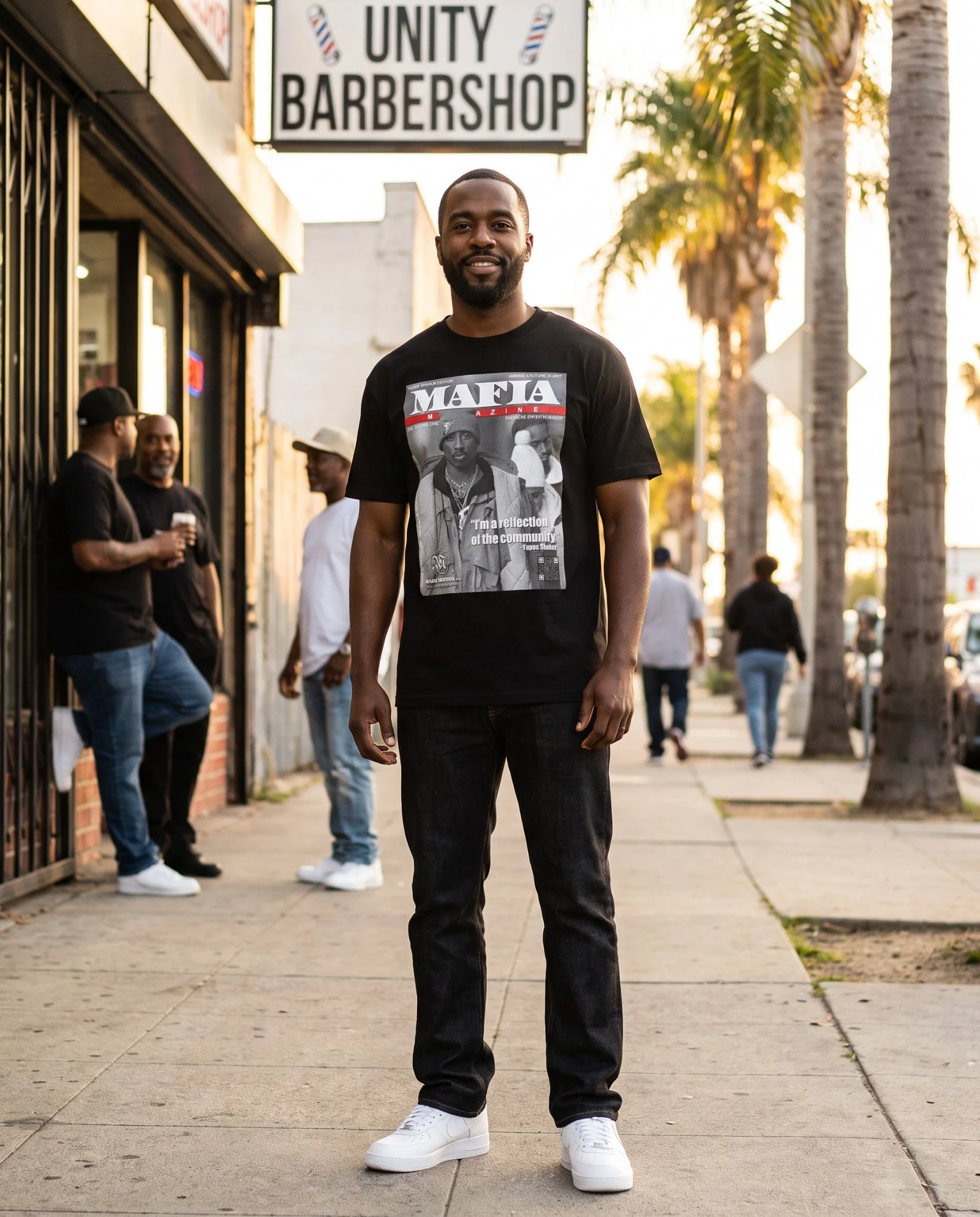 Men's Heavyweight Tee - MAFIA Magazine 2023 Cover - Reflection of the Community Edition