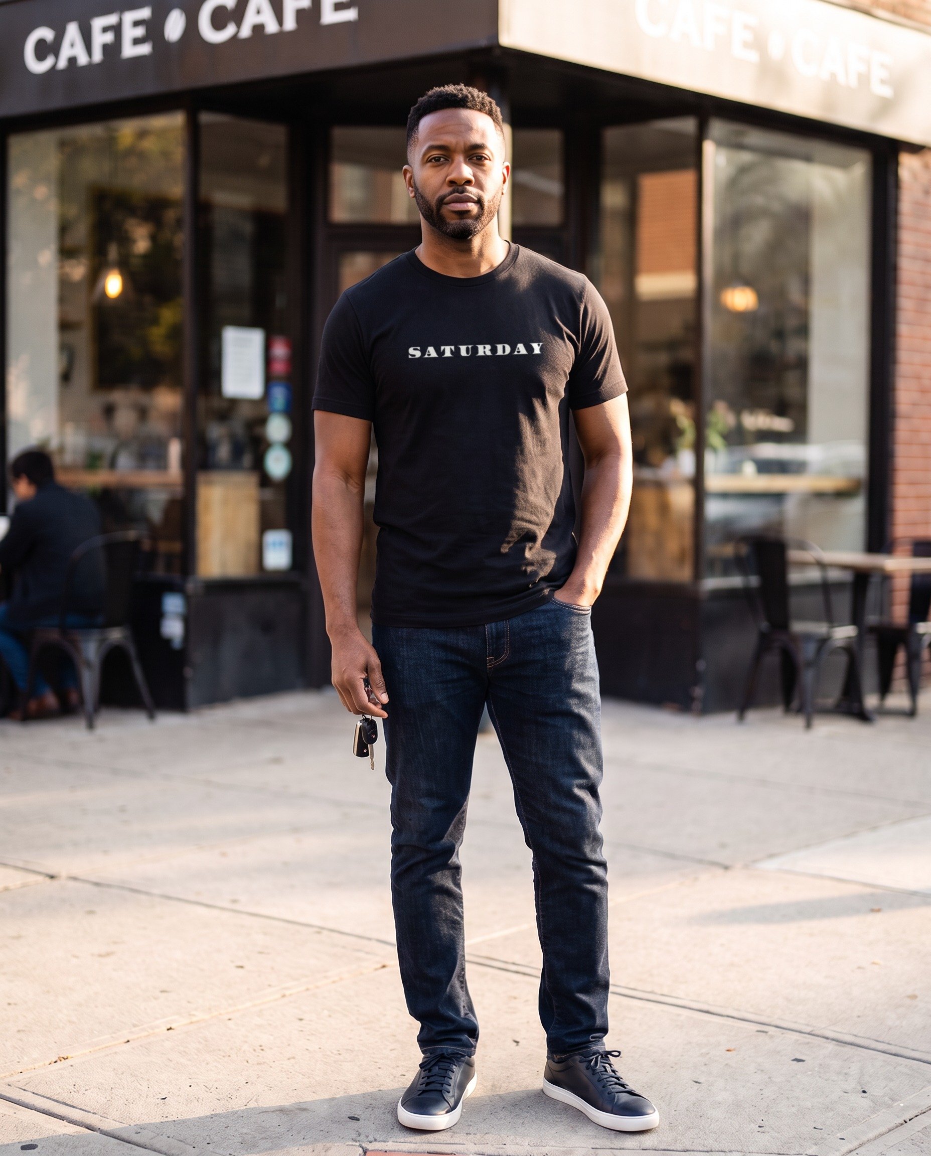 made-medical-saturday-unisex-tee-on-model-2.jpg