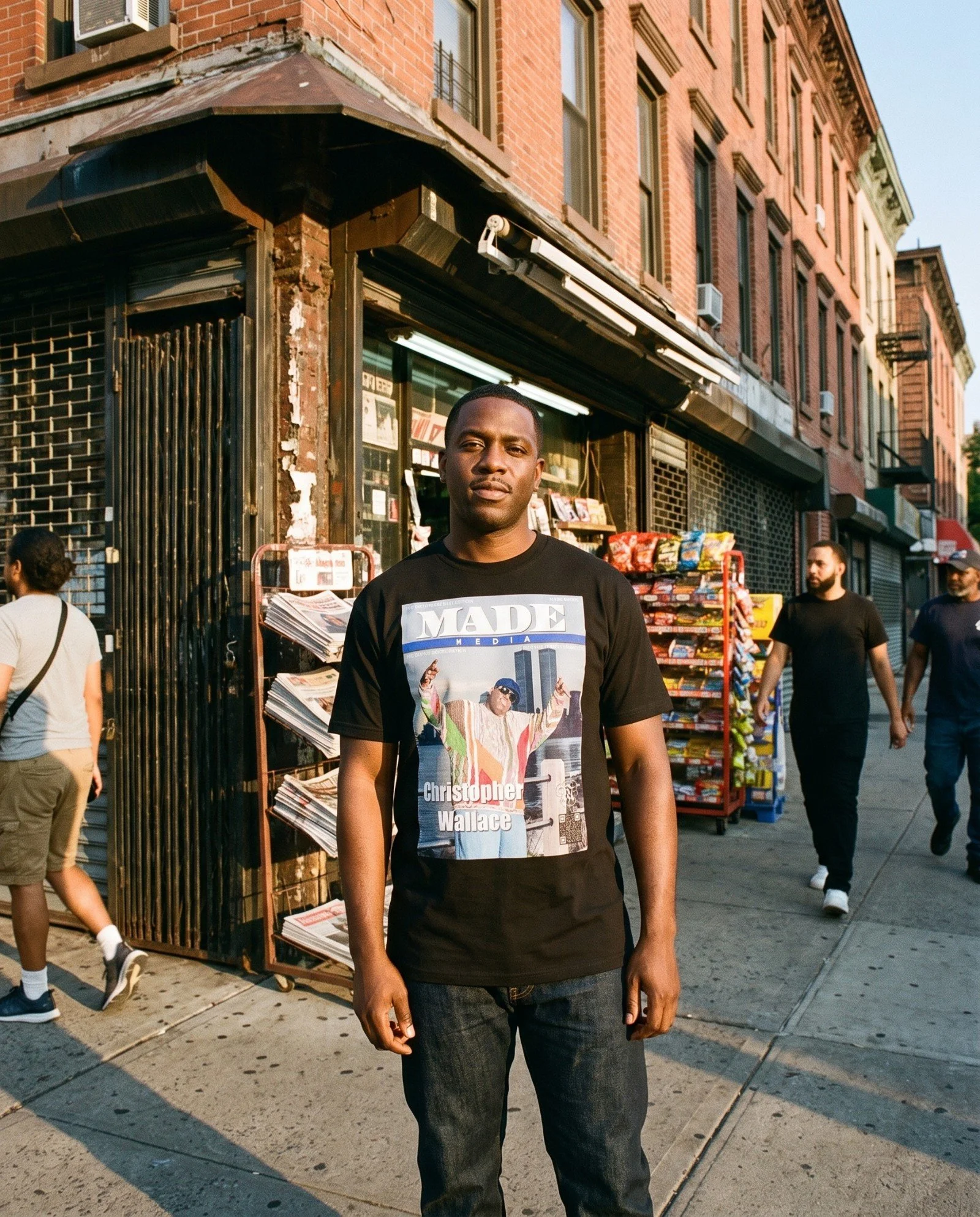 Men's Heavyweight Tee - MADE MEDIA Magazine Cover - Christopher Wallace