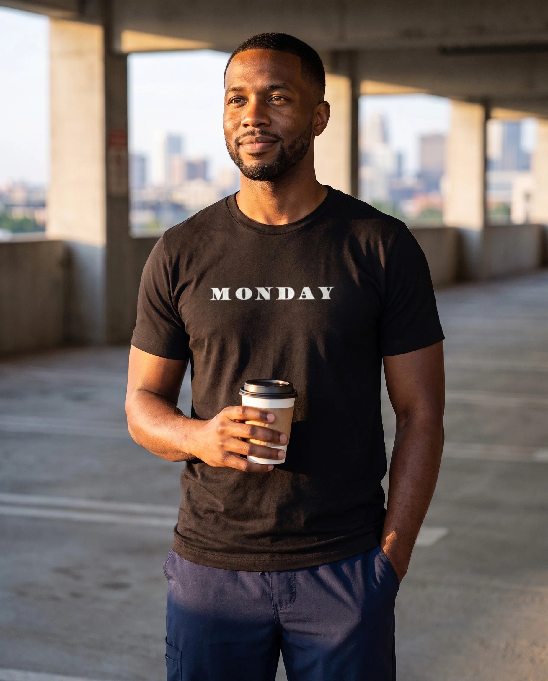 made-medical-monday-unisex-tee-on-model-1.jpg