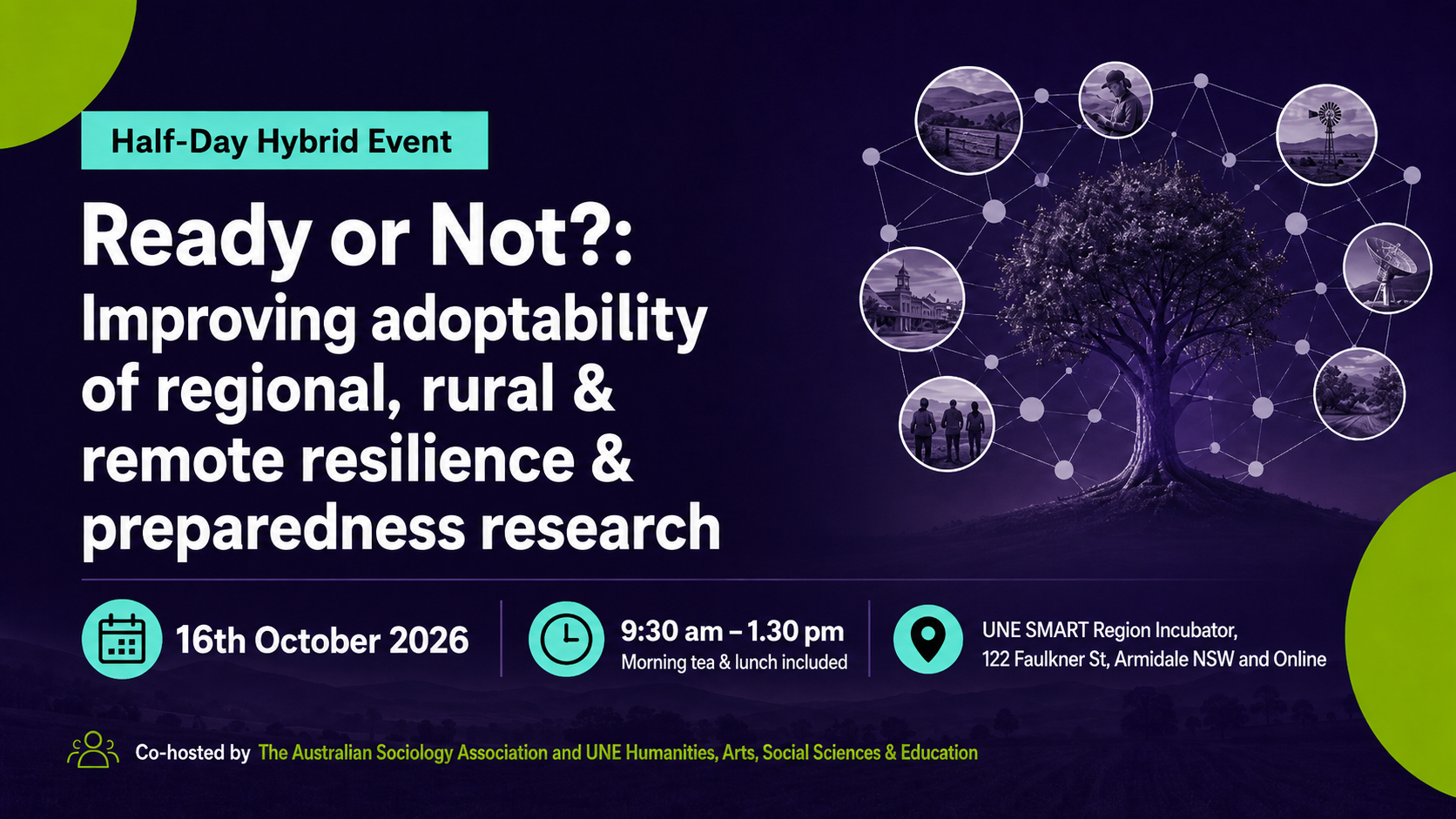Ready & Not? Improving adoptability of regional, rural & remote resilience & preparedness research