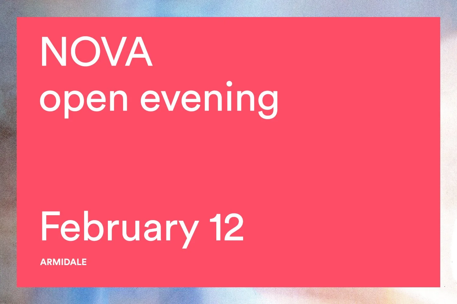 NOVA open evening