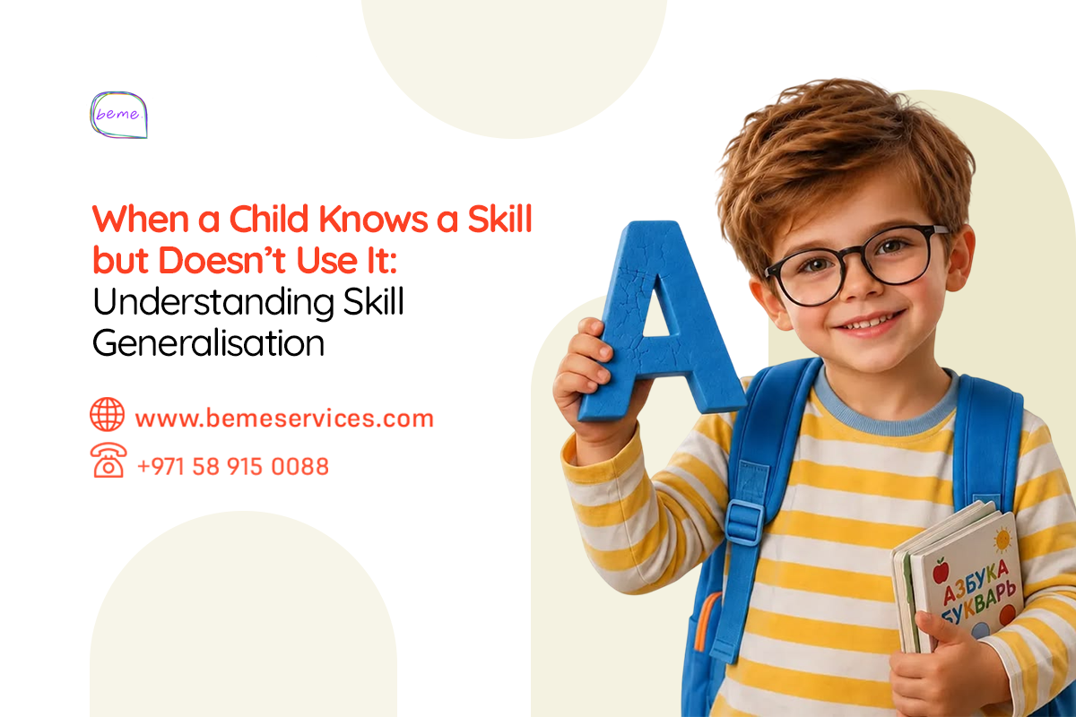 When a Child Knows a Skill but Doesn’t Use It: Understanding Skill Generalisation in ABA Therapy