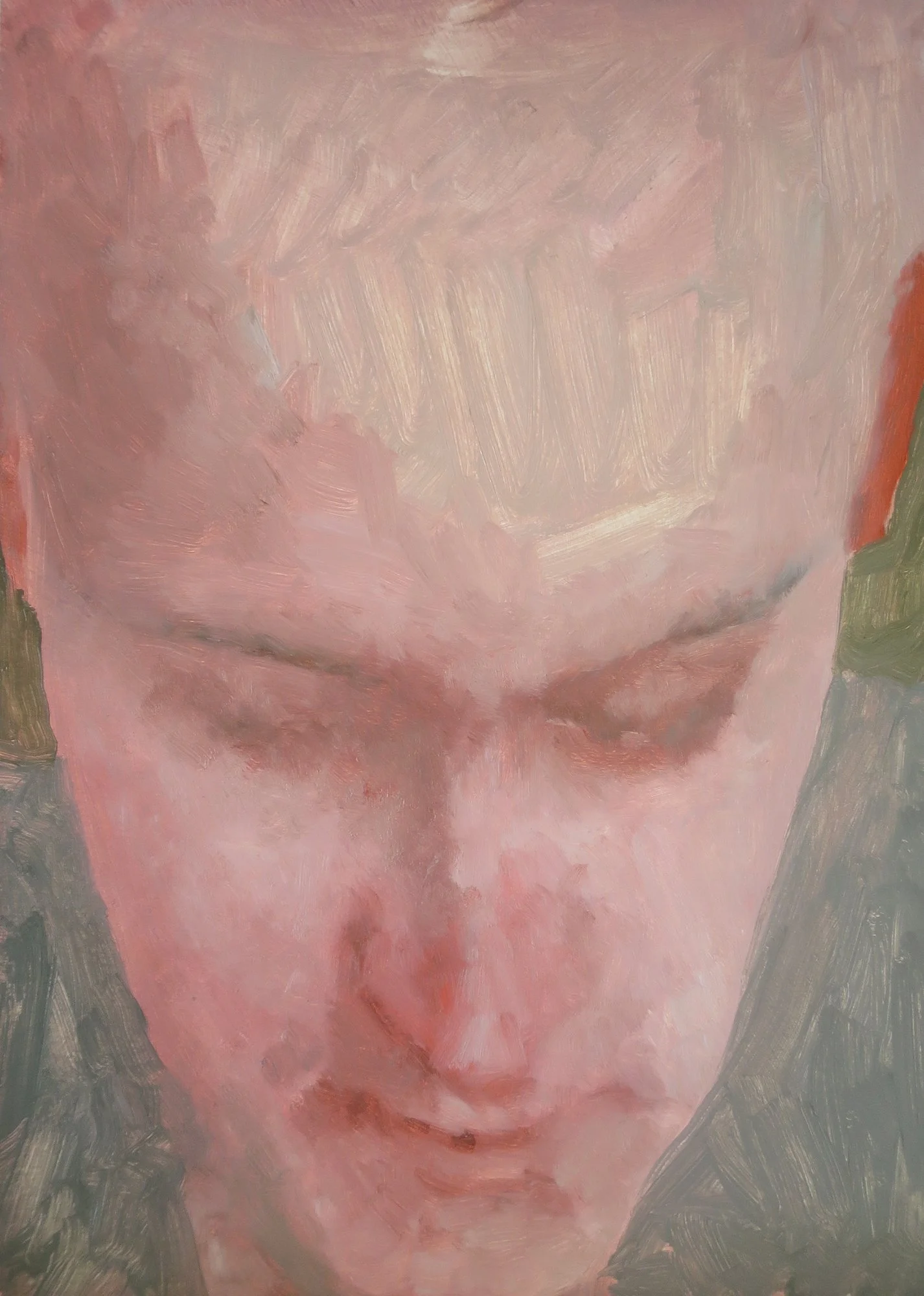 Fivehead, 2022, oil on board, 17.8 x 12.7 cm