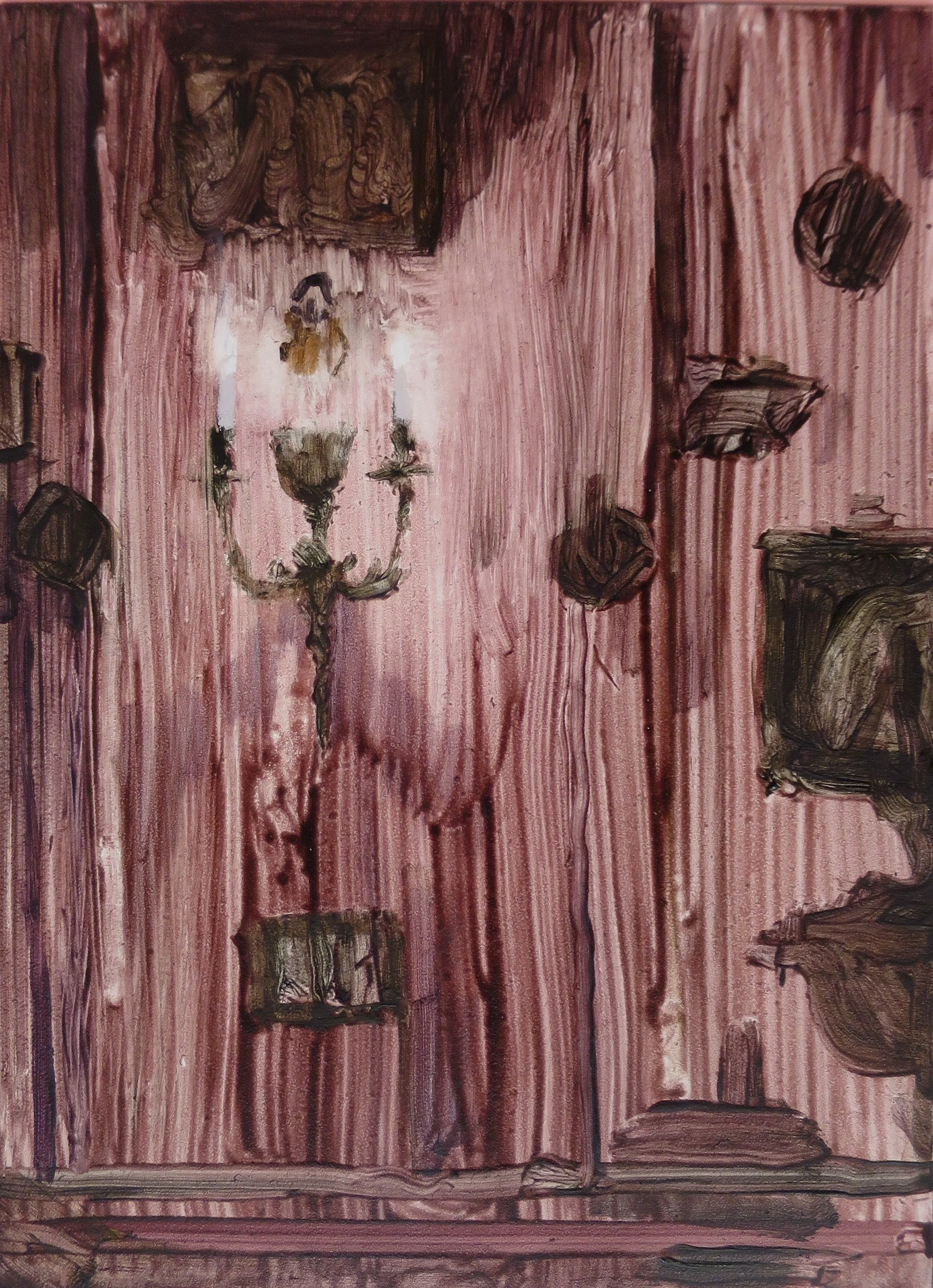 Dennis Severs’ House (pink room no.1)
2024
Oil on board
17.5 x 12.5 cm
Courtesy the artist and MARS Gallery