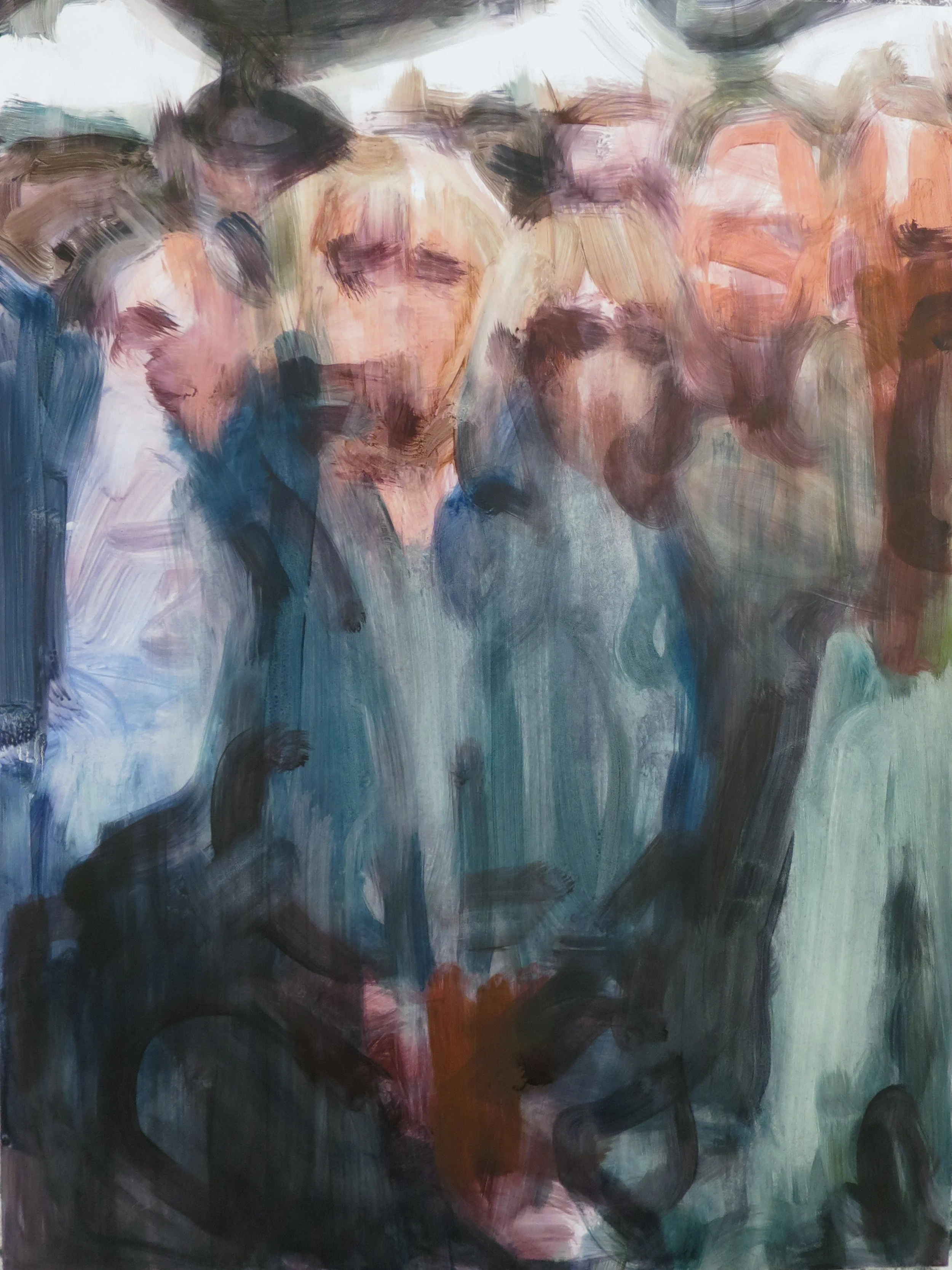 Trio of toys #1, 2025
oil on board, framed in Tasmanian oak
61 x 45.5cm