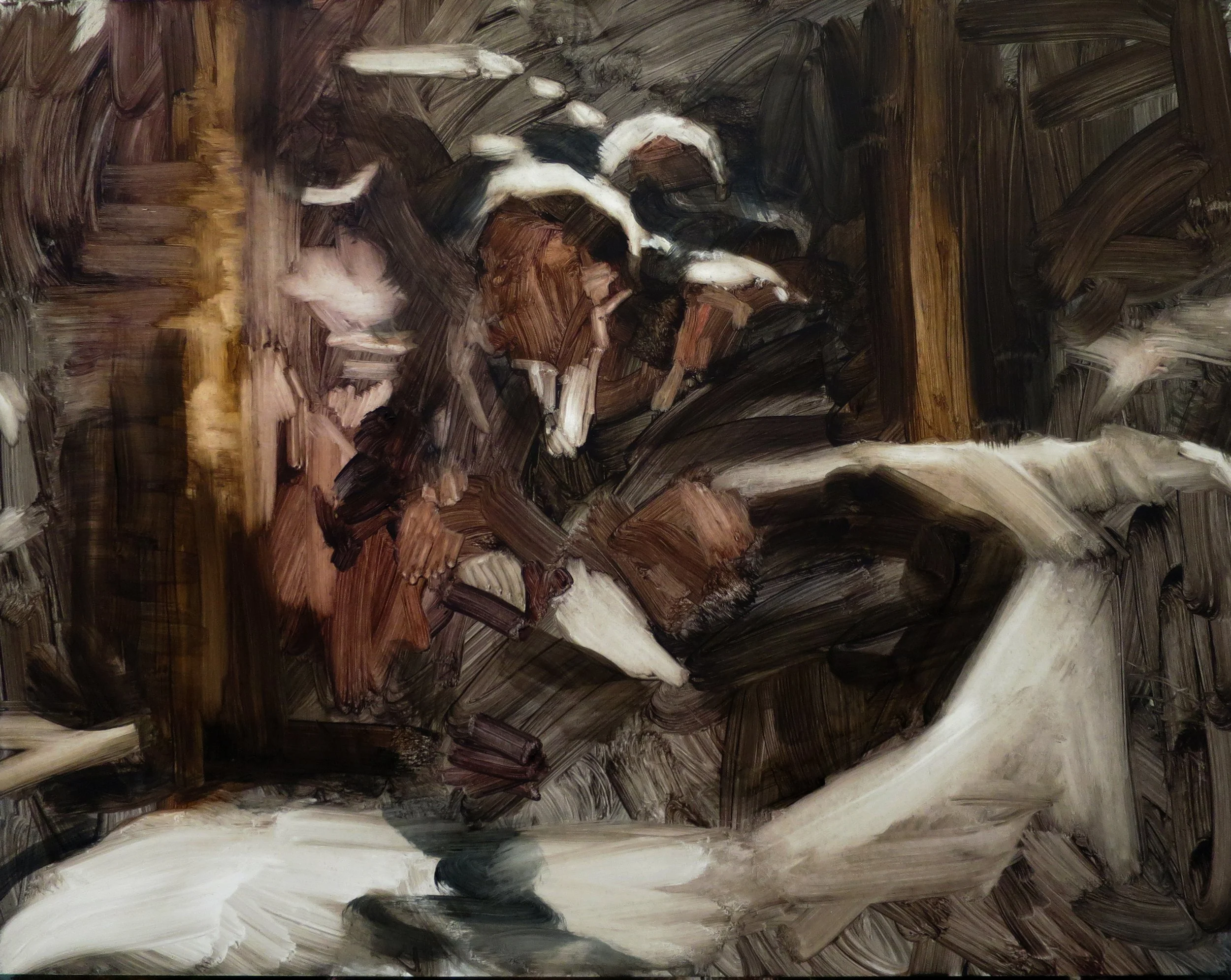 The Apprehensions #5, 2026, oil on board, 40.5 x 50.5cm