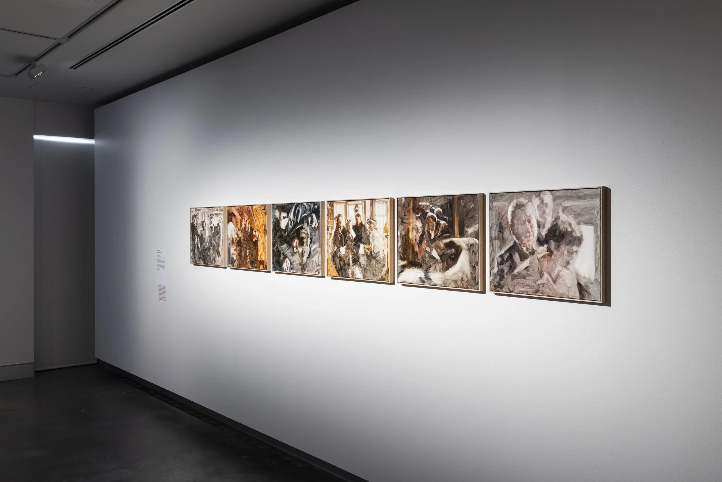 The Apprehensions in 15 Artists at Redcliffe Art Gallery, 2026, oil on board, image courtesy of City of Moreton Bay, photographed by Joe Ruckli